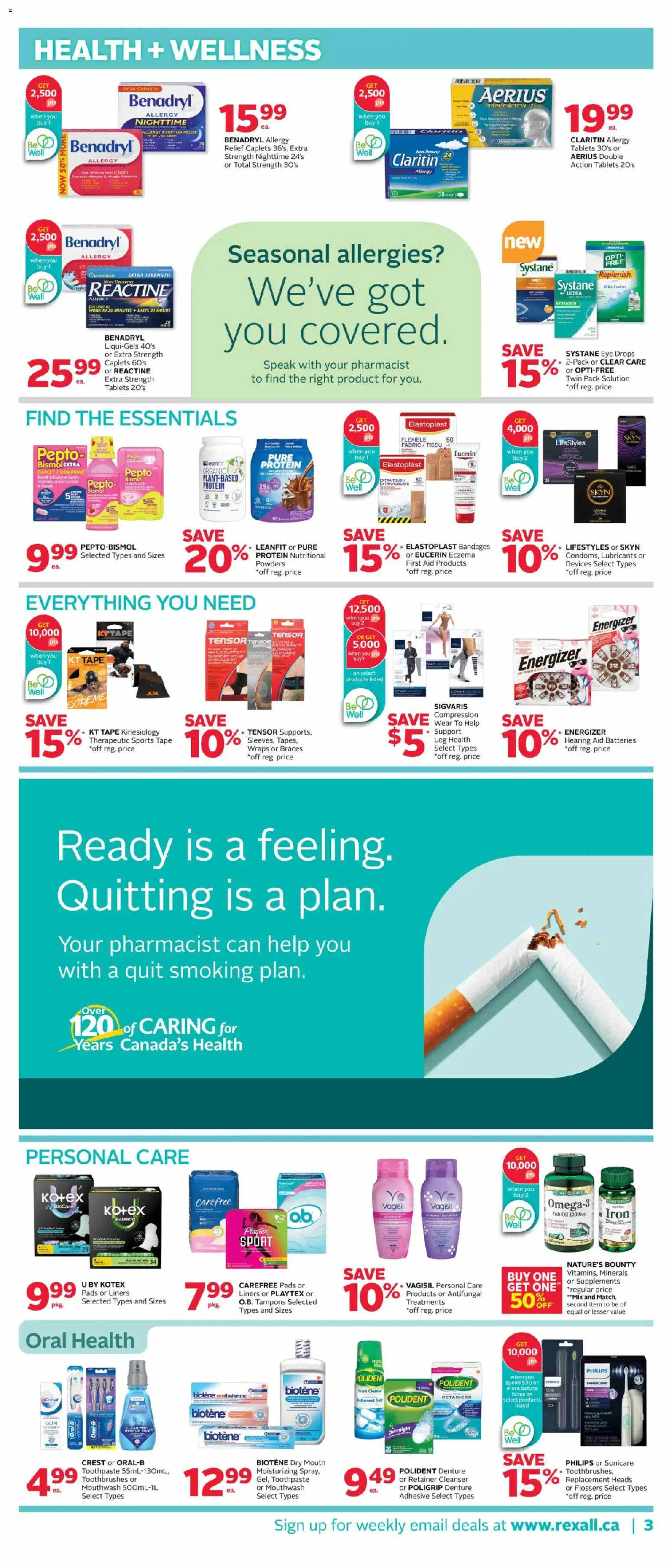 Rexall flyer valid from 22.05.2026 | Page: 11 | Products: Fish, Iron, Toothpaste, Mouthwash
