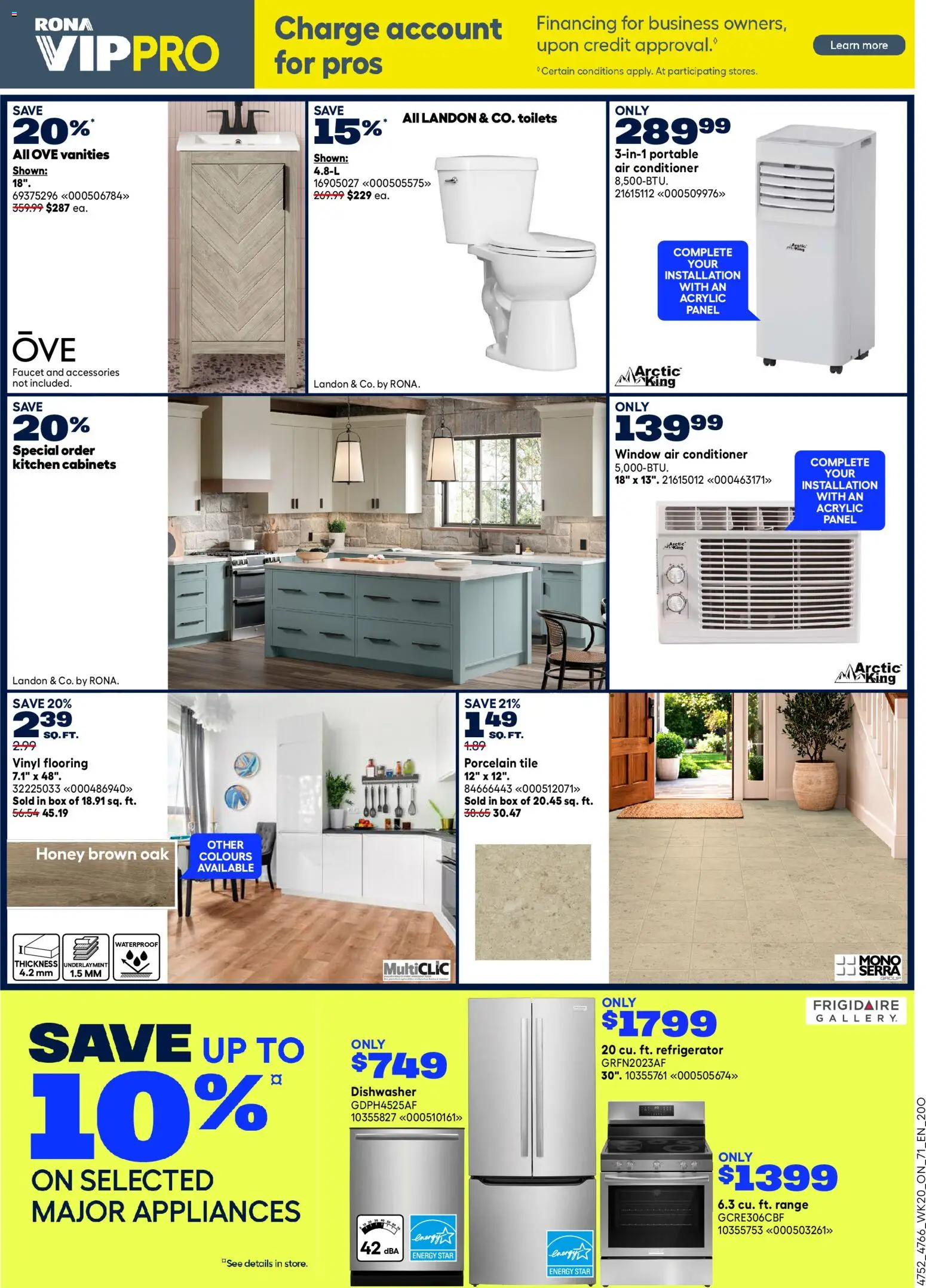 Rona flyer valid from 11.06.2026 | Page: 5 | Products: Refrigerator, Dishwasher, Conditioner, Box