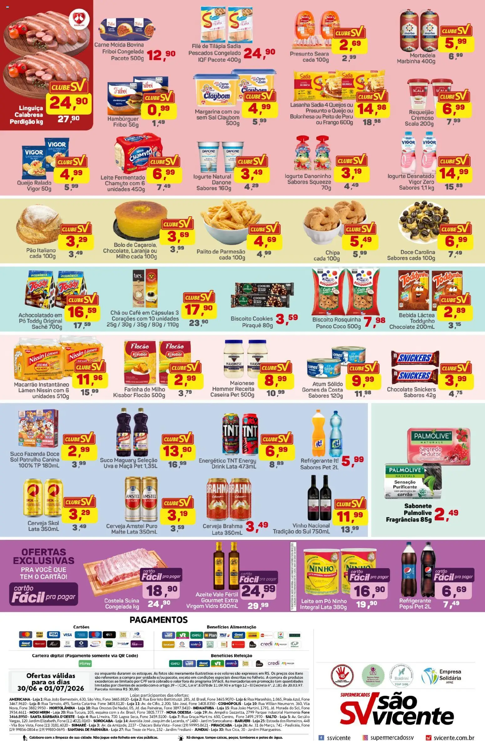 Supermercados São Vicente Folheto - válido de 30/06/2026 | Página: 2