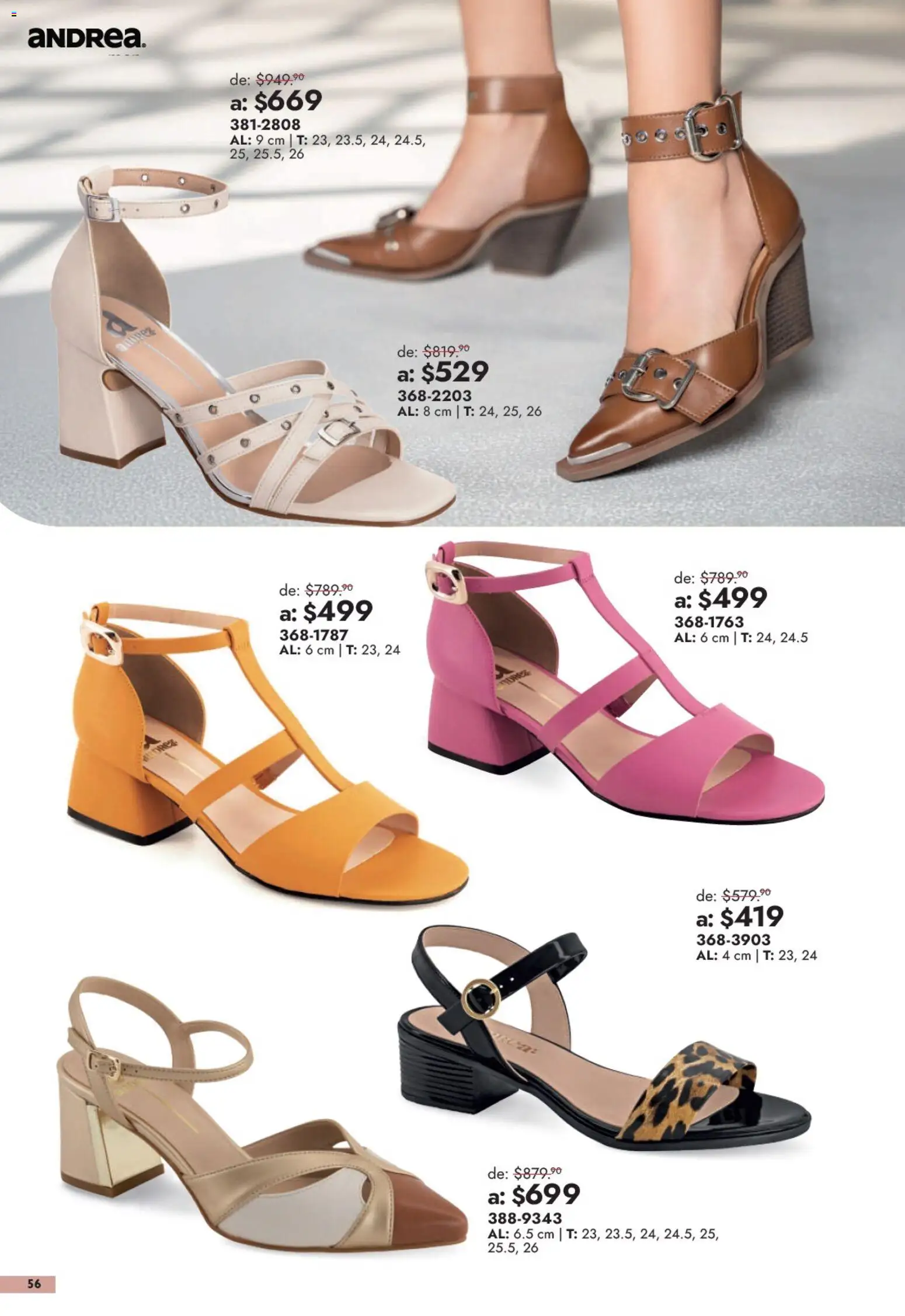Nuevas ofertas de Andrea válidas en toda la República Mexicana desde el 13/09/2026. ¡Encuentra las mejores ofertas en Andrea catálogo Outlet! | Página: 56