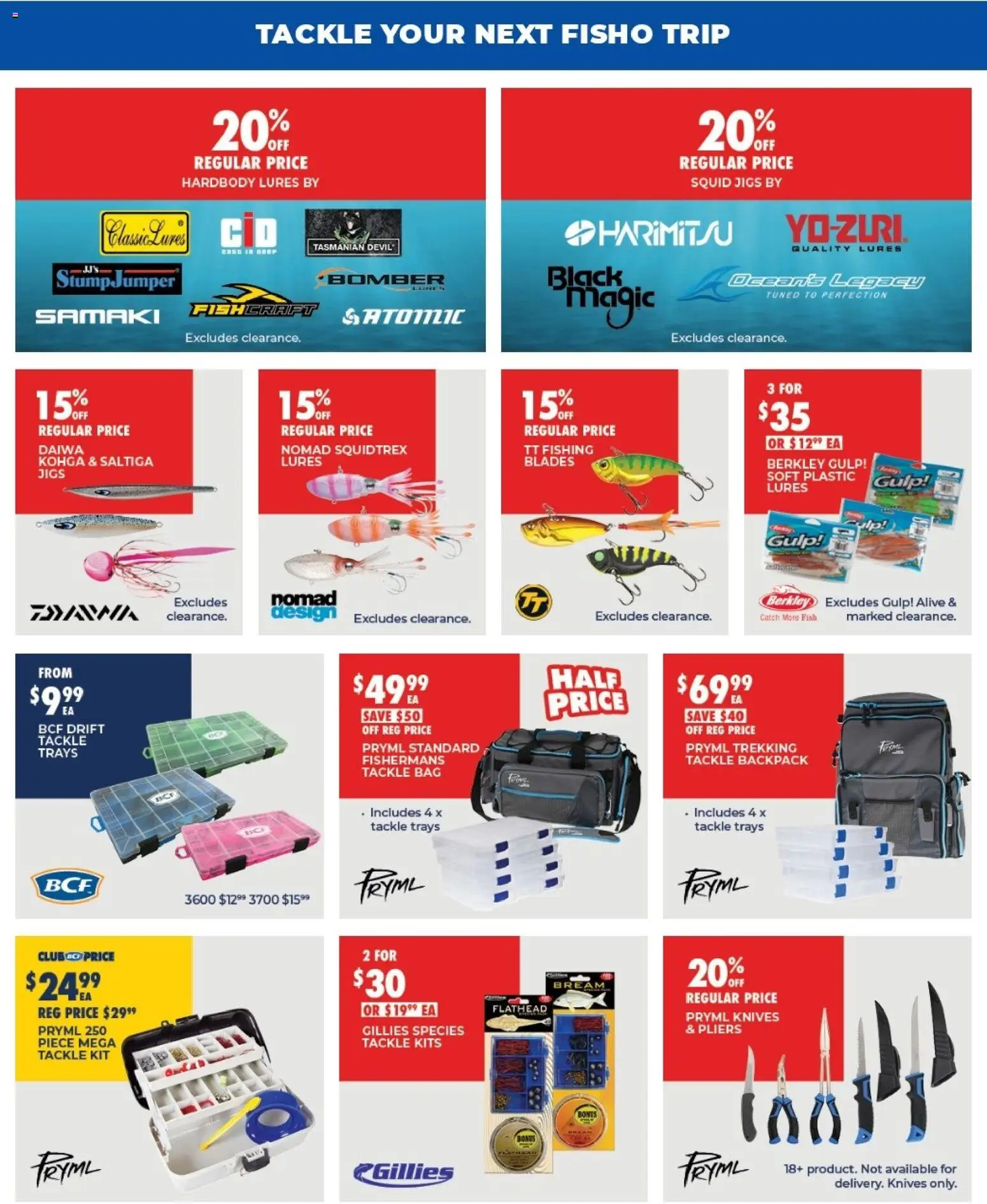 BCF catalogue - valid from 21/07/2026 | Page: 11 | Products: Jumper, Kits, Fish, Backpack