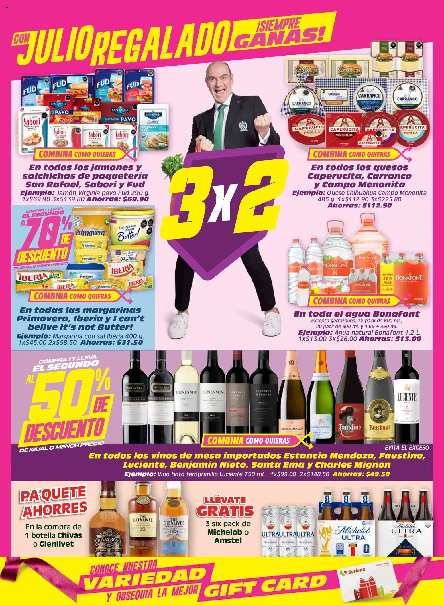 Nuevas ofertas de Soriana válidas en toda la República Mexicana desde el 24/07/2026. ¡Encuentra las mejores ofertas en Soriana Julio Regalado Híper Nacional! | Página: 4