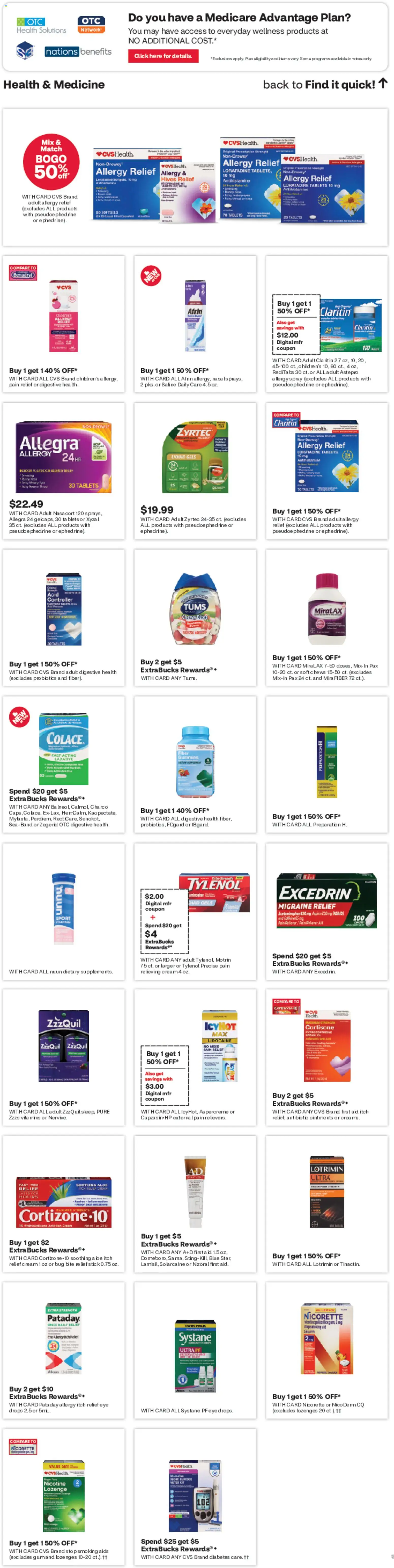 CVS Pharmacy Weekly Ad - MI - valid from 14.06.2026 | Page: 8 | Products: Probiotics, Cream