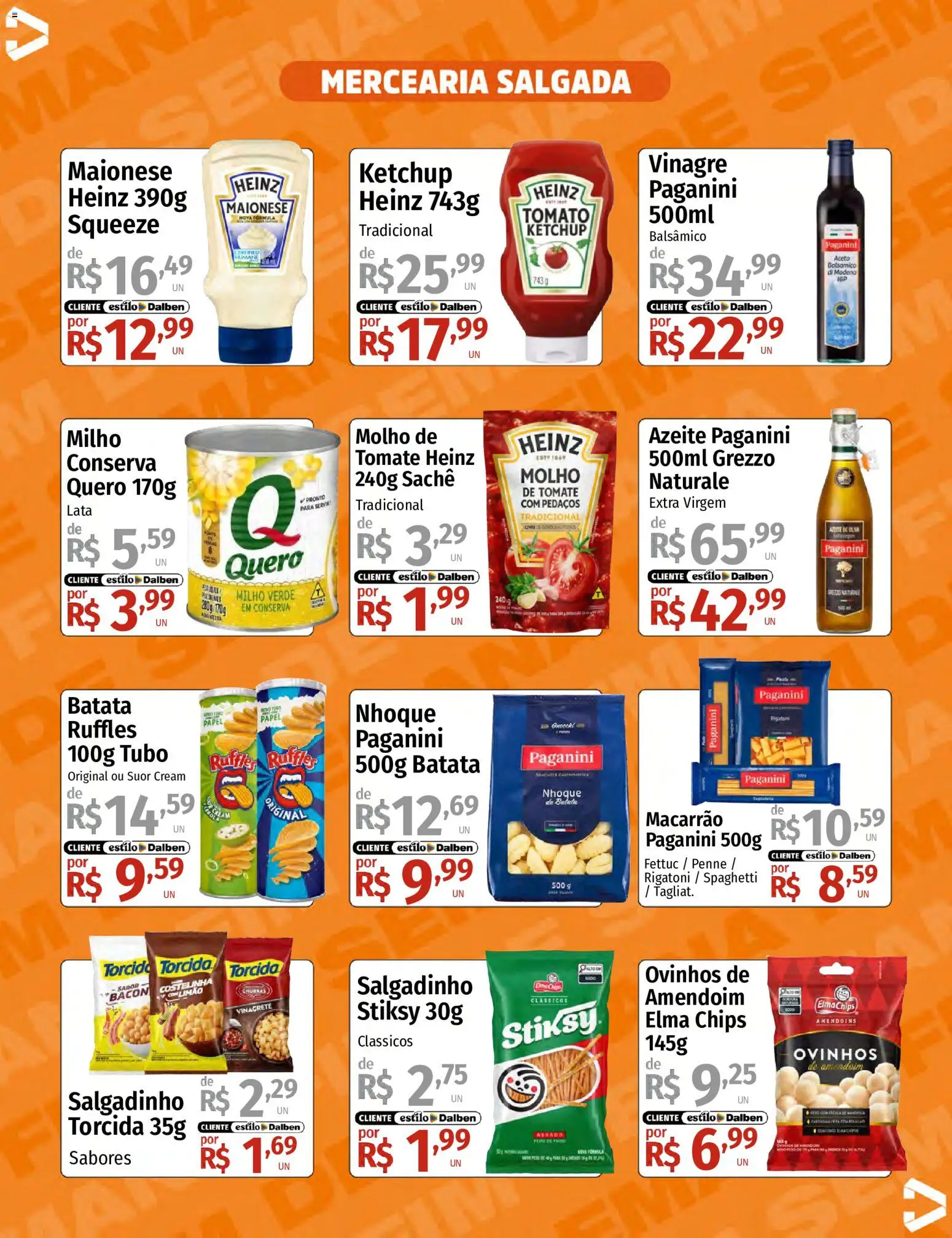 Supermercado Dalben Folheto - válido de 12.06.2026 | Página: 7 | Produtos: Amendoim, Macarrão, Batata, Maionese