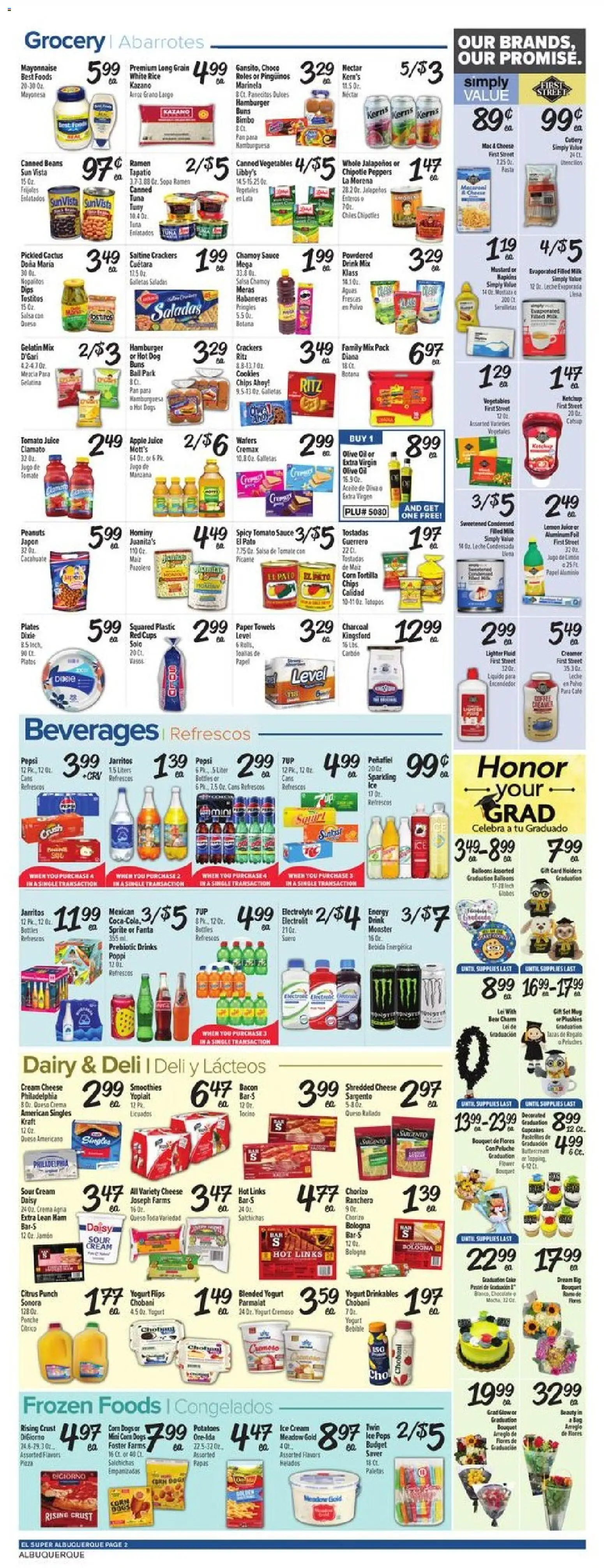 El Super Weekly Ad - NM - valid from 20.05.2026 | Page: 2 | Products: Oil, Ham, Cookies, Vegetables