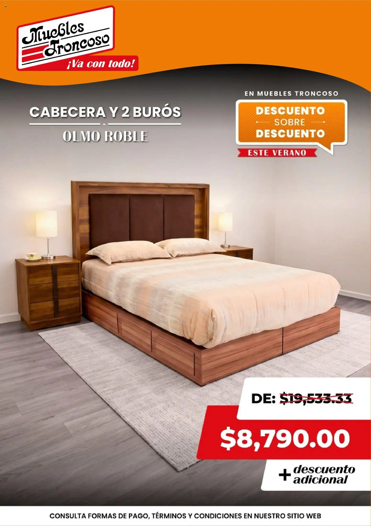 Nuevas ofertas de Muebles Troncoso válidas en toda la República Mexicana desde el 09/07/2026. ¡Encuentra las mejores ofertas en Muebles Troncoso catálogo! | Página: 2 | Productos: Cabecera, Sobre