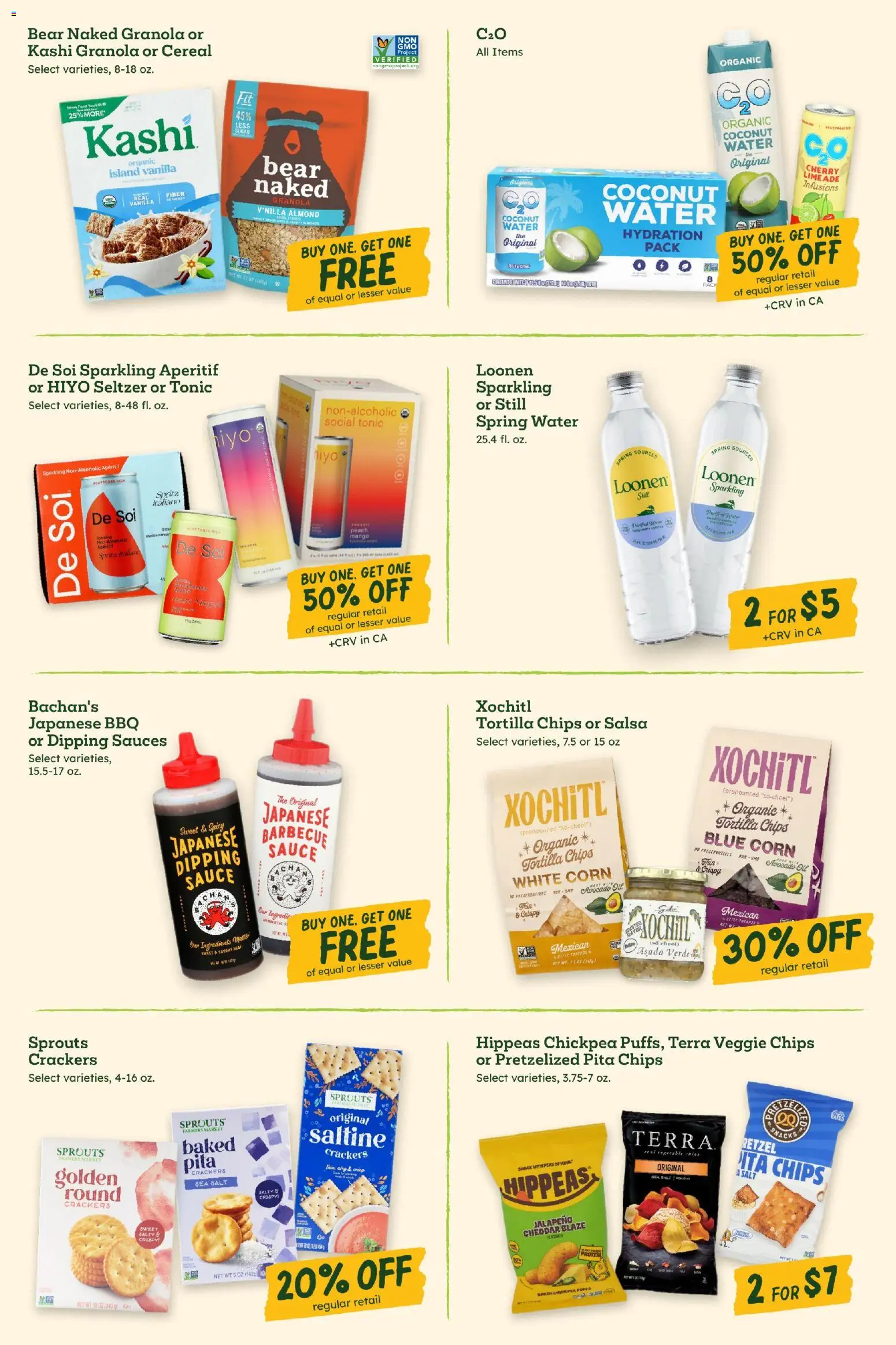 Sprouts Weekly Ad - valid from 07/08/2026 | Page: 10 | Products: Chips, Water, Salt, Mango