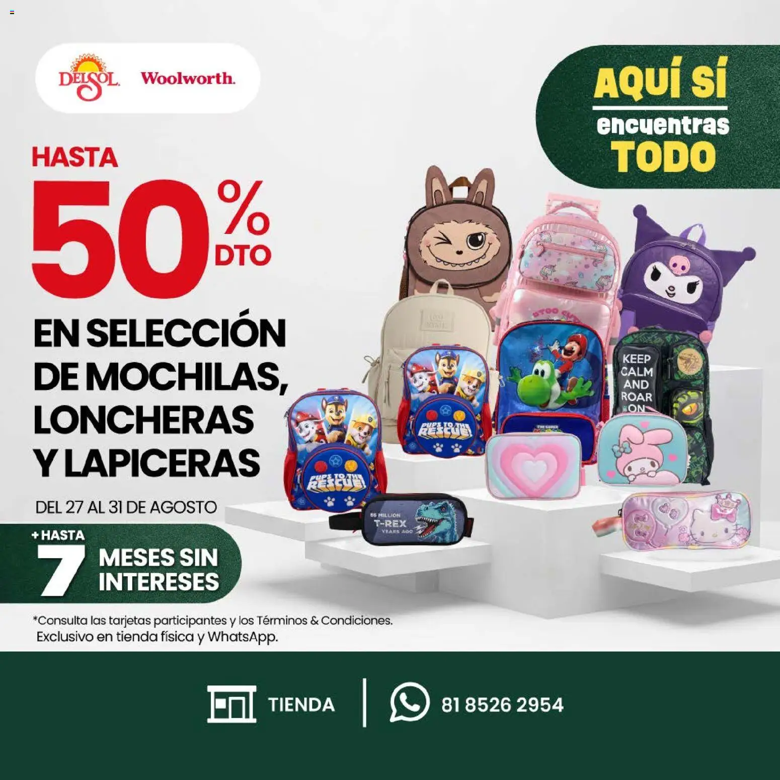 Nuevas ofertas de Del Sol y Woolworth válidas en toda la República Mexicana desde el 27/08/2026. ¡Encuentra las mejores ofertas en Del Sol y Woolworth katalog Promociones! | Página: 2