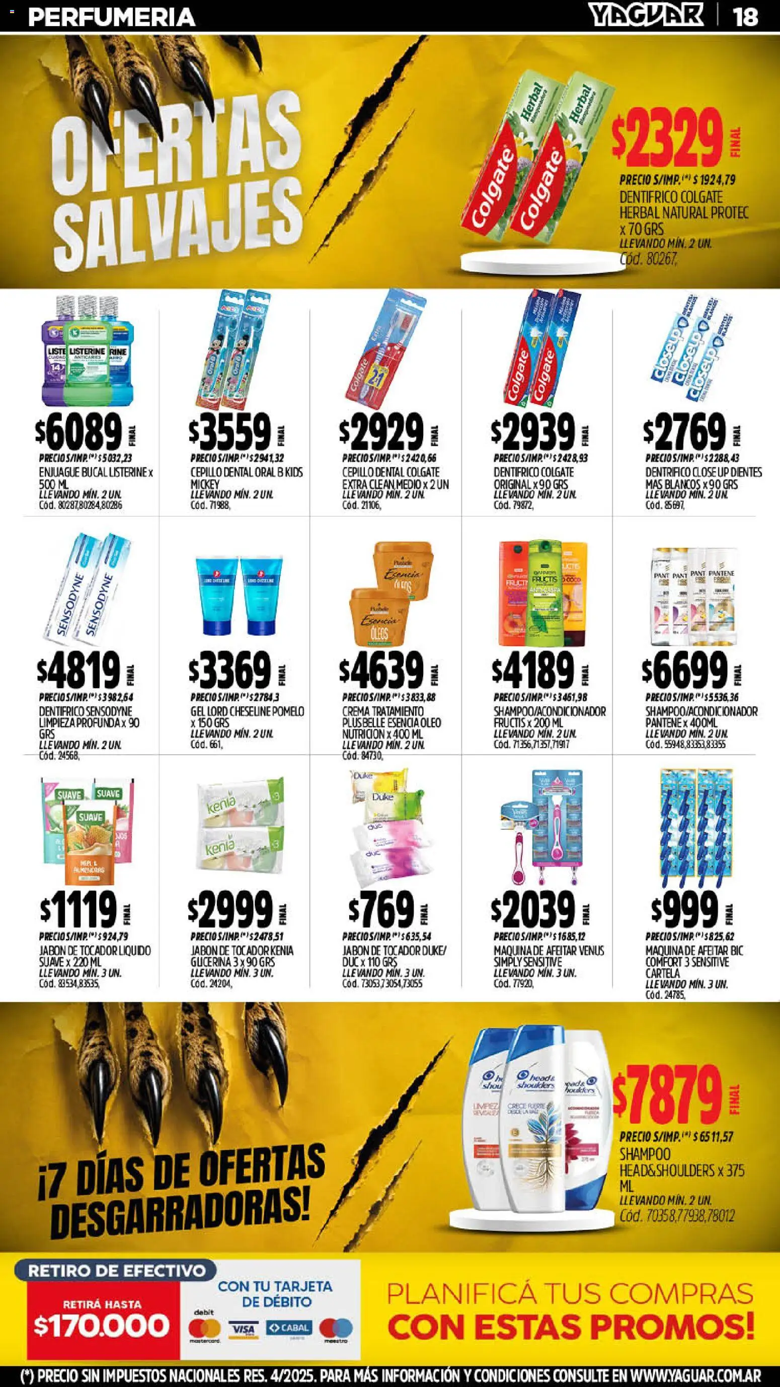 Yaguar catálogo │ válido desde el 10/08/2026 | Página: 19 | Productos: Maquina de afeitar, Shampoo, Jabón, Crema