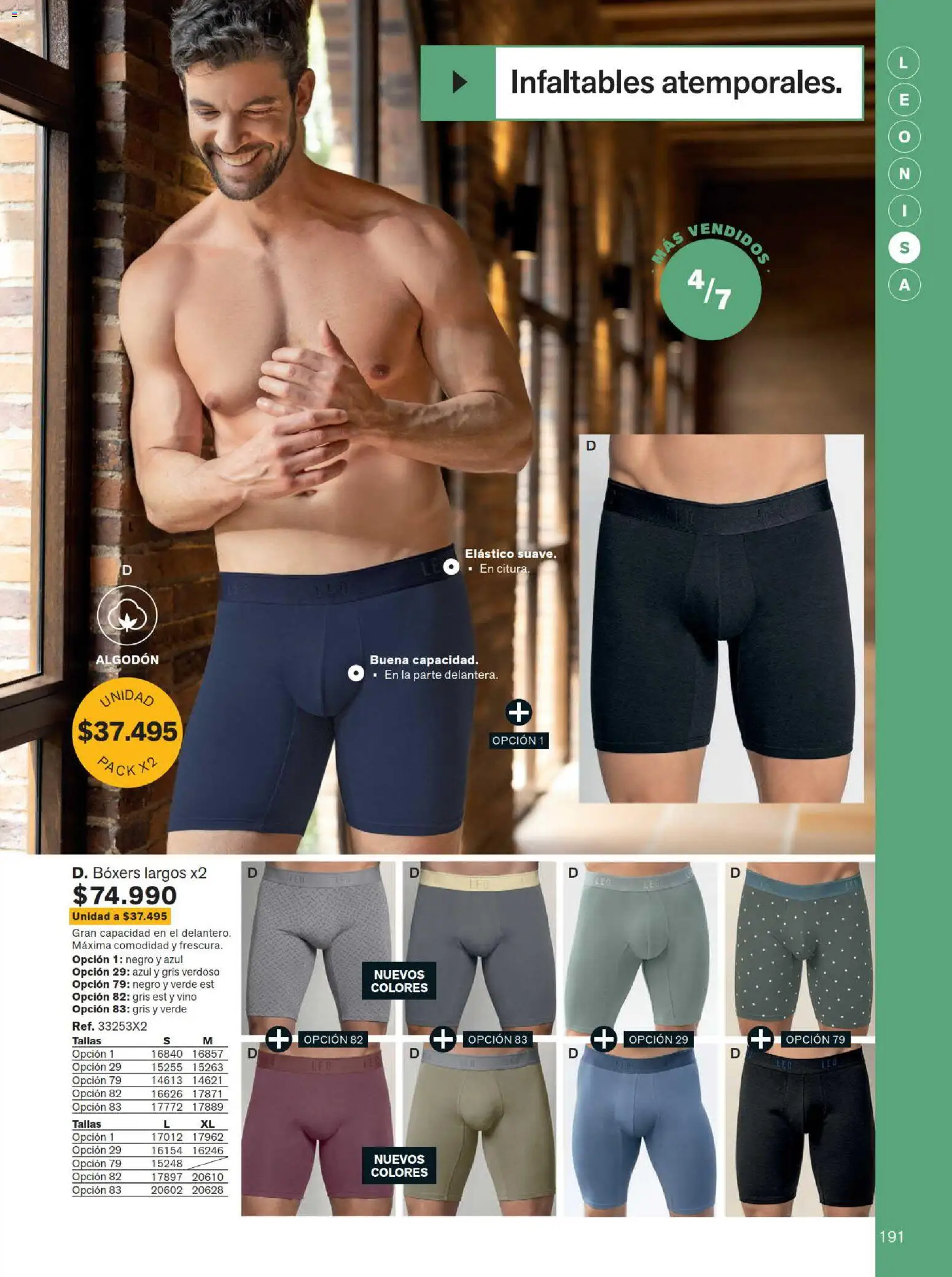 Leonisa revista - valida desde el 15/07/2026 | Página: 191 | Productos: Algodón, Boxers, Vino