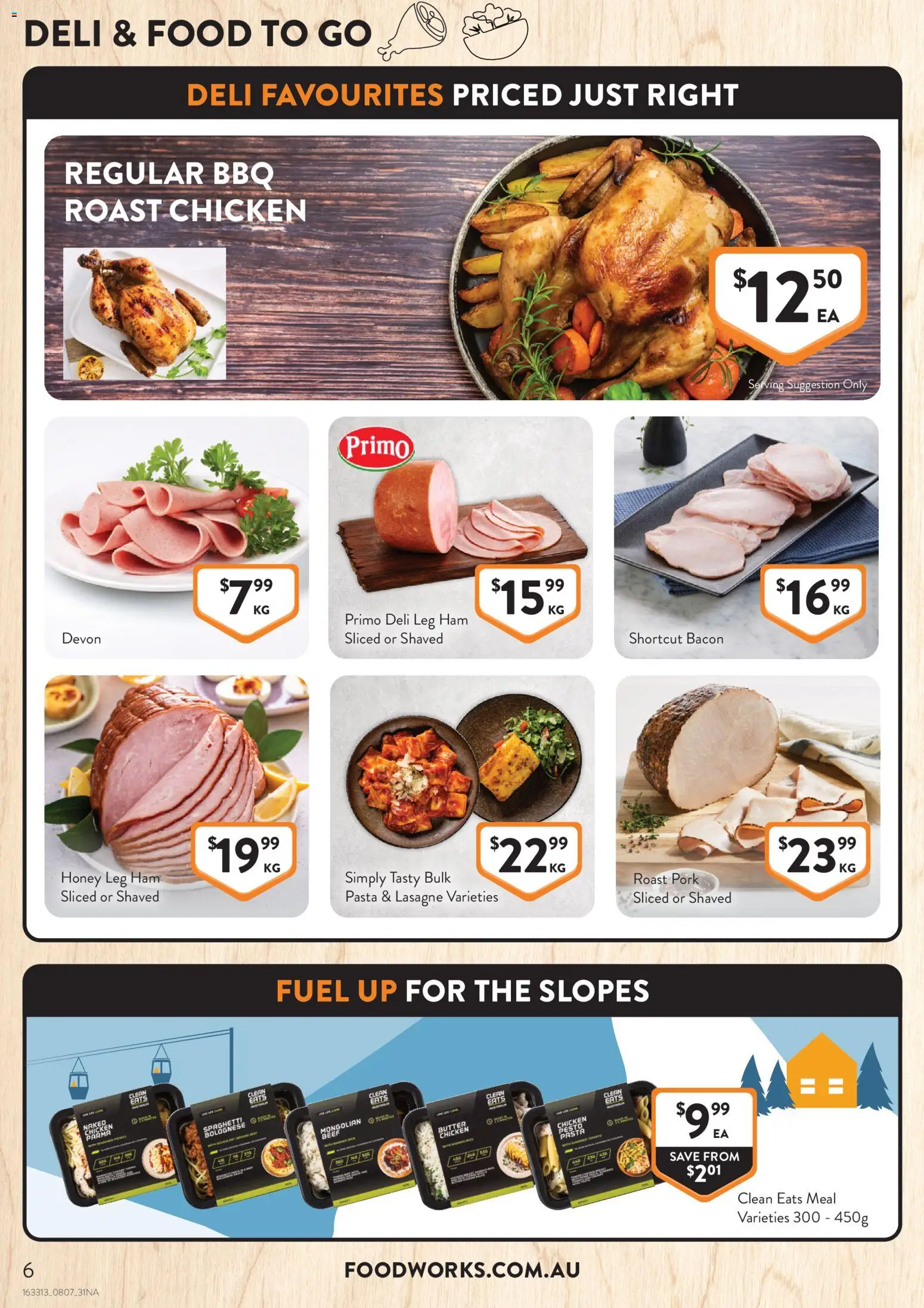 Foodworks catalogue - valid from 08/07/2026 | Page: 6 | Products: Honey, Chicken, Pork, Pasta