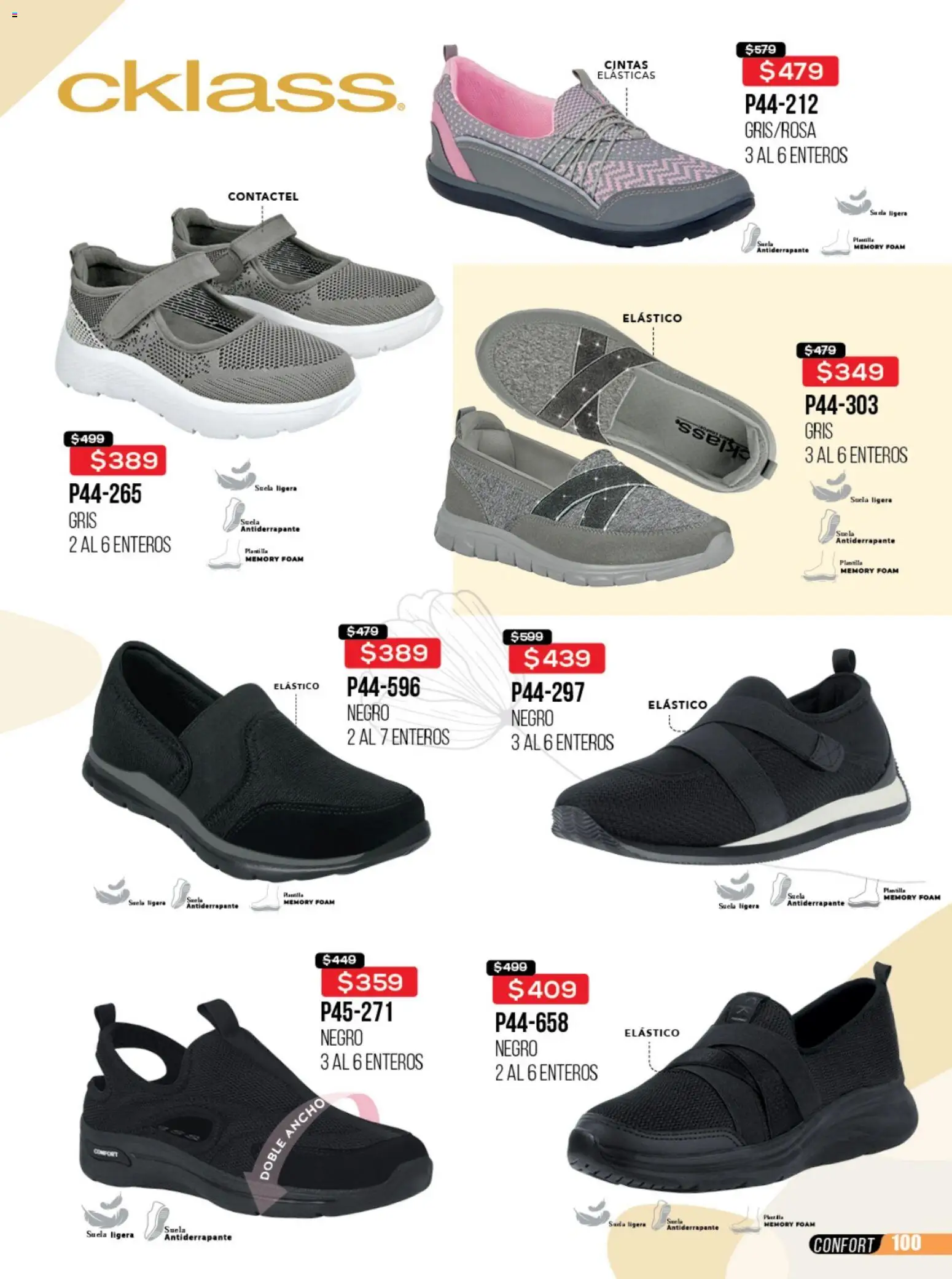 Nuevas ofertas de Cklass válidas en toda la República Mexicana desde el 23/06/2026. ¡Encuentra las mejores ofertas en Cklass catálogo Rebajas sobre rebajas calzado! | Página: 101