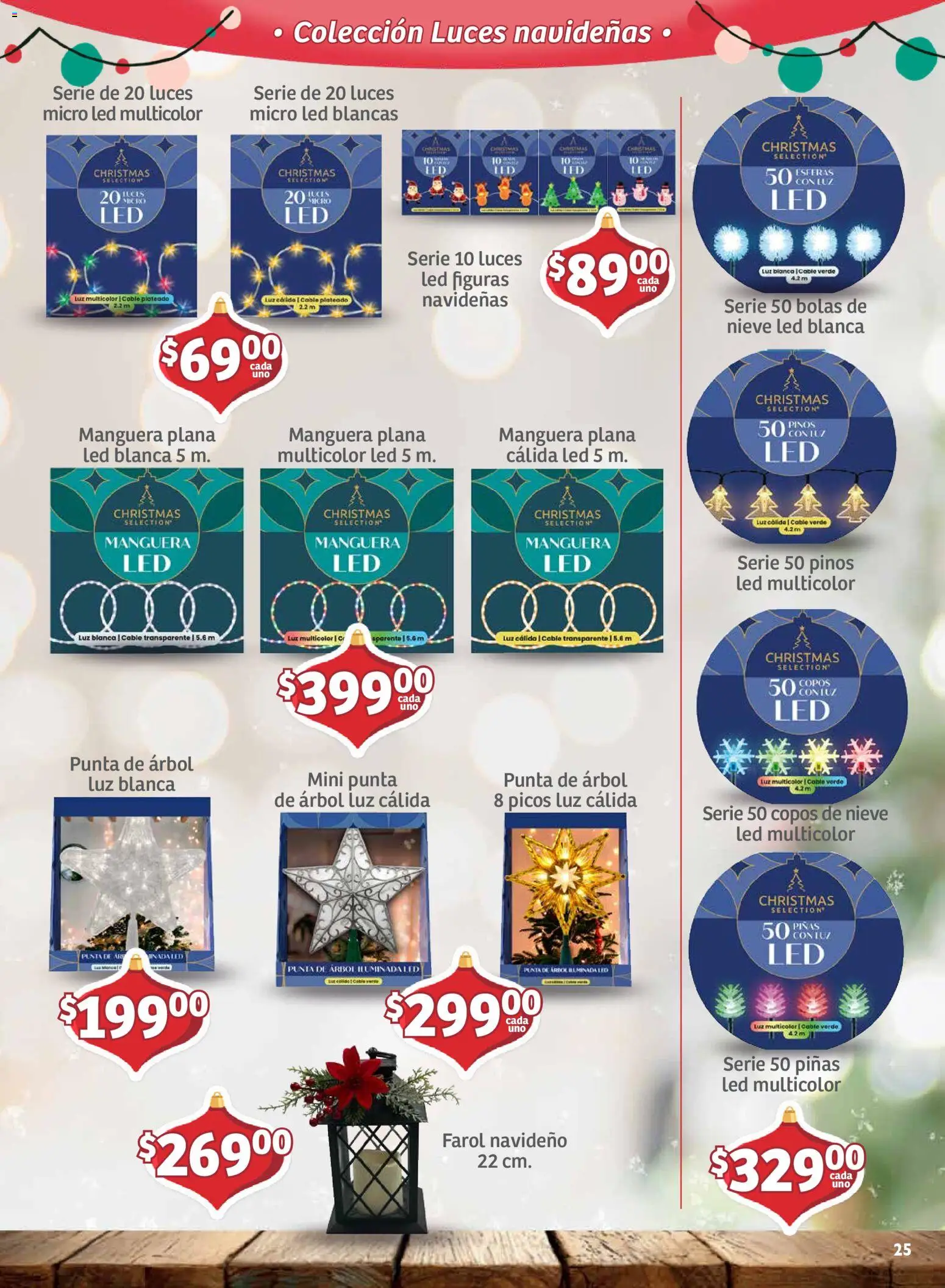 Nuevas ofertas de Soriana válidas en toda la República Mexicana desde el 30/09/2026. ¡Encuentra las mejores ofertas en Soriana folleto Decoración de Navidad Mercado! | Página: 25