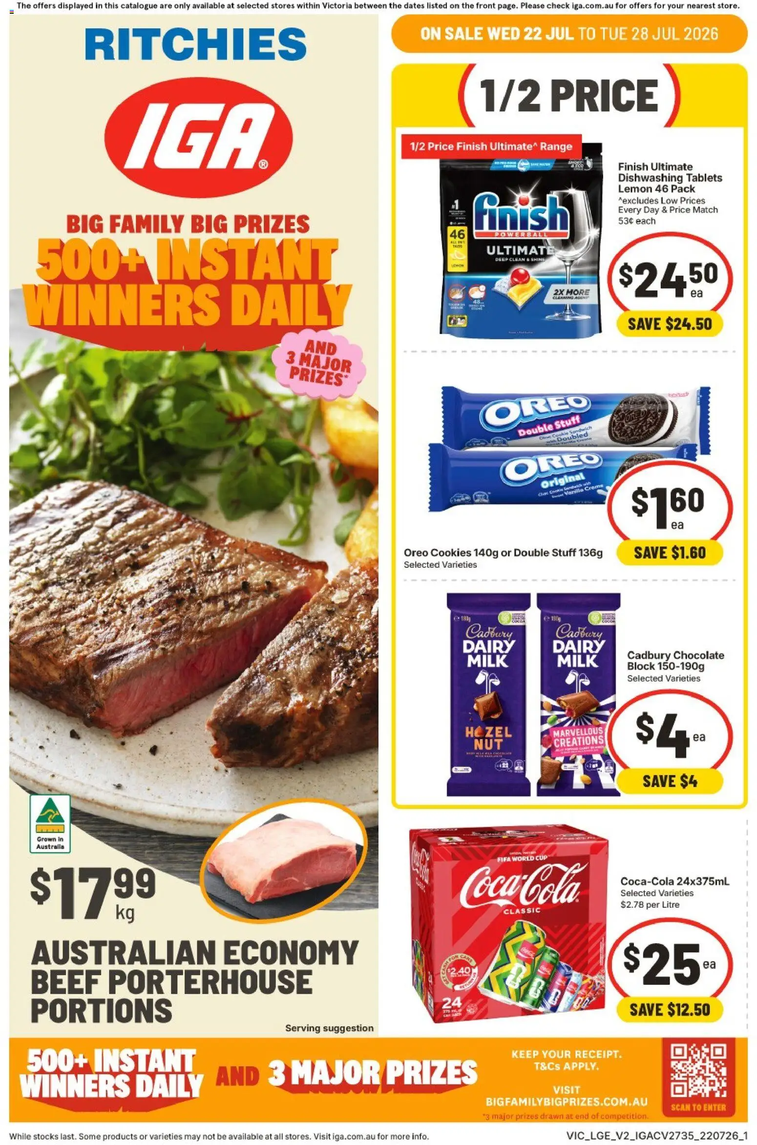 Ritchies catalogue - valid from 22/07/2026 | Page: 1 | Products: Milk, Dairy, Chocolate, Tablets