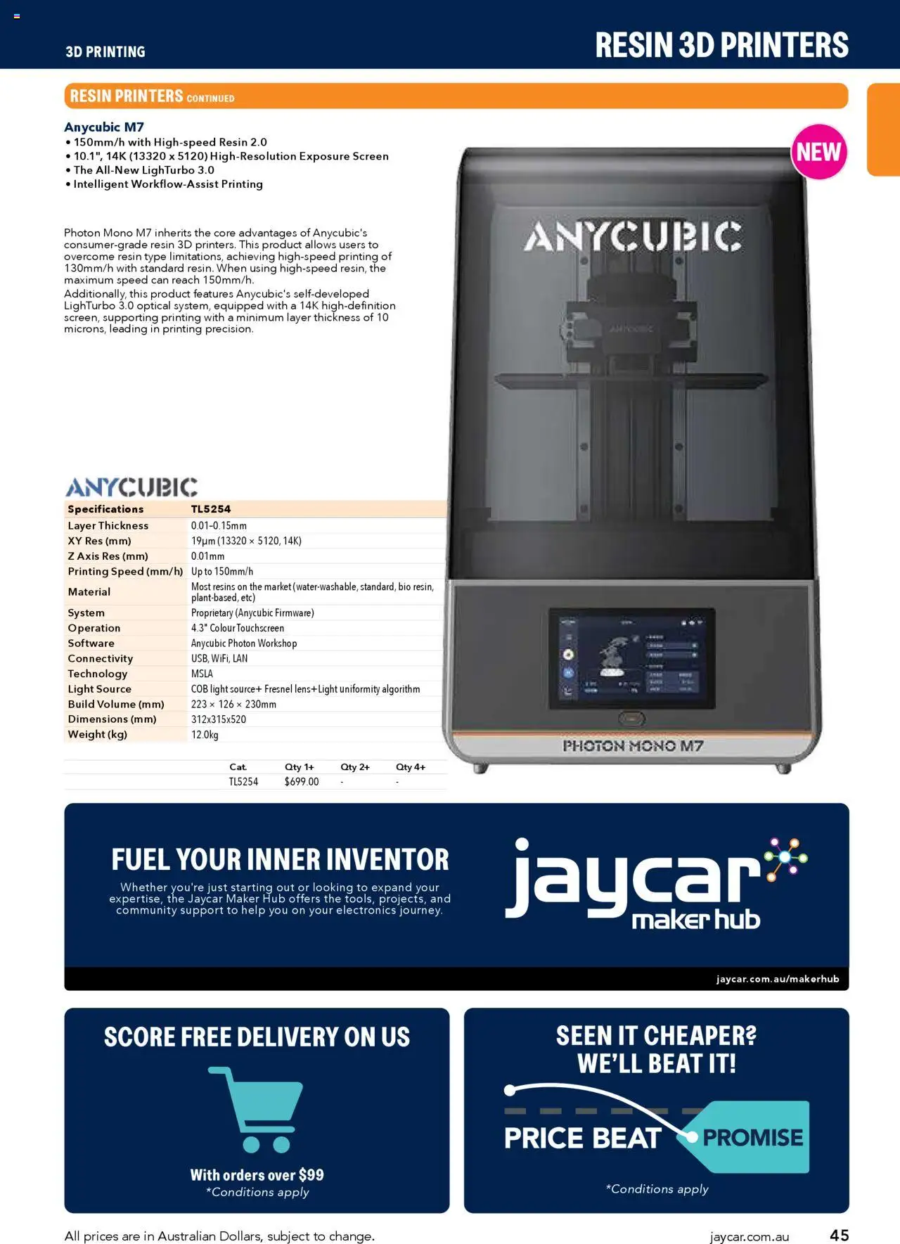 Jaycar catalogue - valid from 09/07/2025 | Page: 45 | Products: Light, Weight, Screen