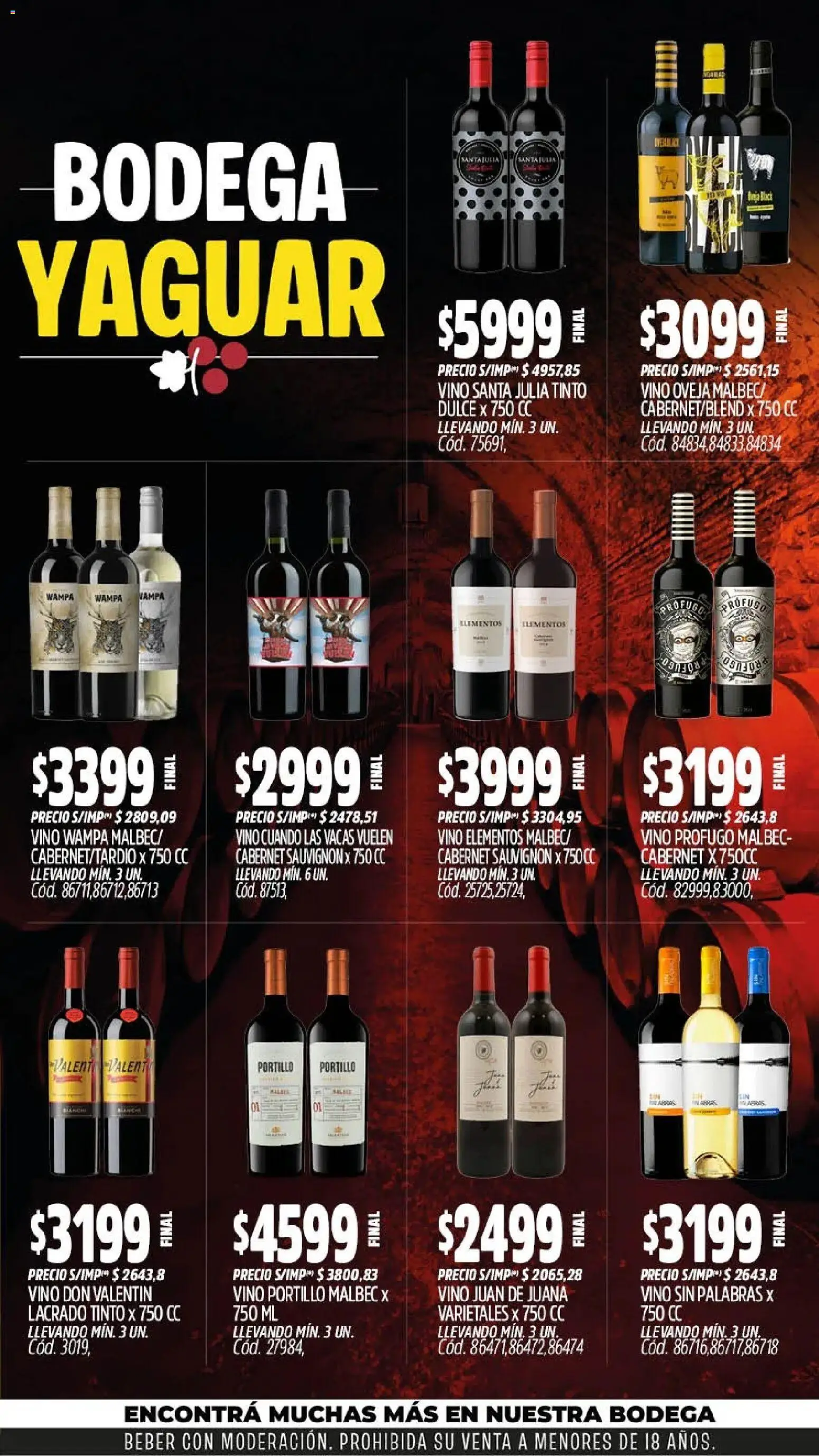 Yaguar - Oferta Semanal Mar del Plata │ válido desde el 28/09/2026 | Página: 5 | Productos: Dulce, Vino