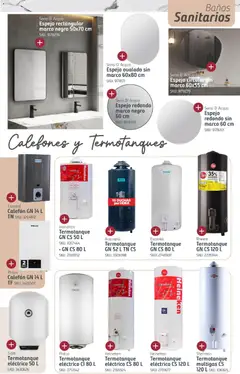 Vista previa Sodimac catálogo válido desde el 04/08/2026 | Página: 9 | Productos: Espejo, Termotanque
