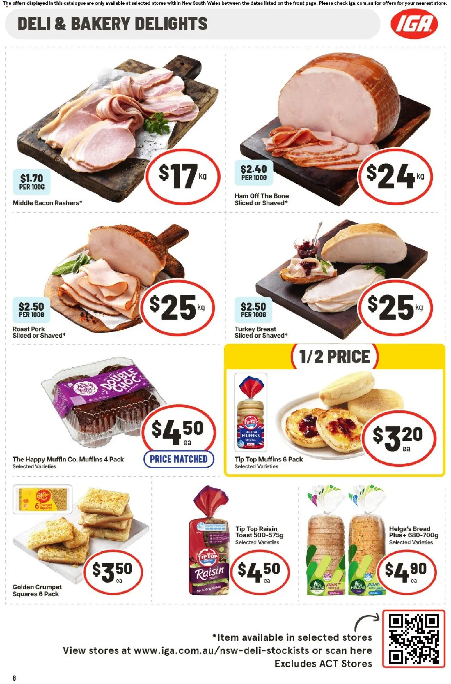 IGA catalogue - valid from 16/09/2026 | Page: 9 | Products: Turkey breast, Muffins, Turkey, Bakery