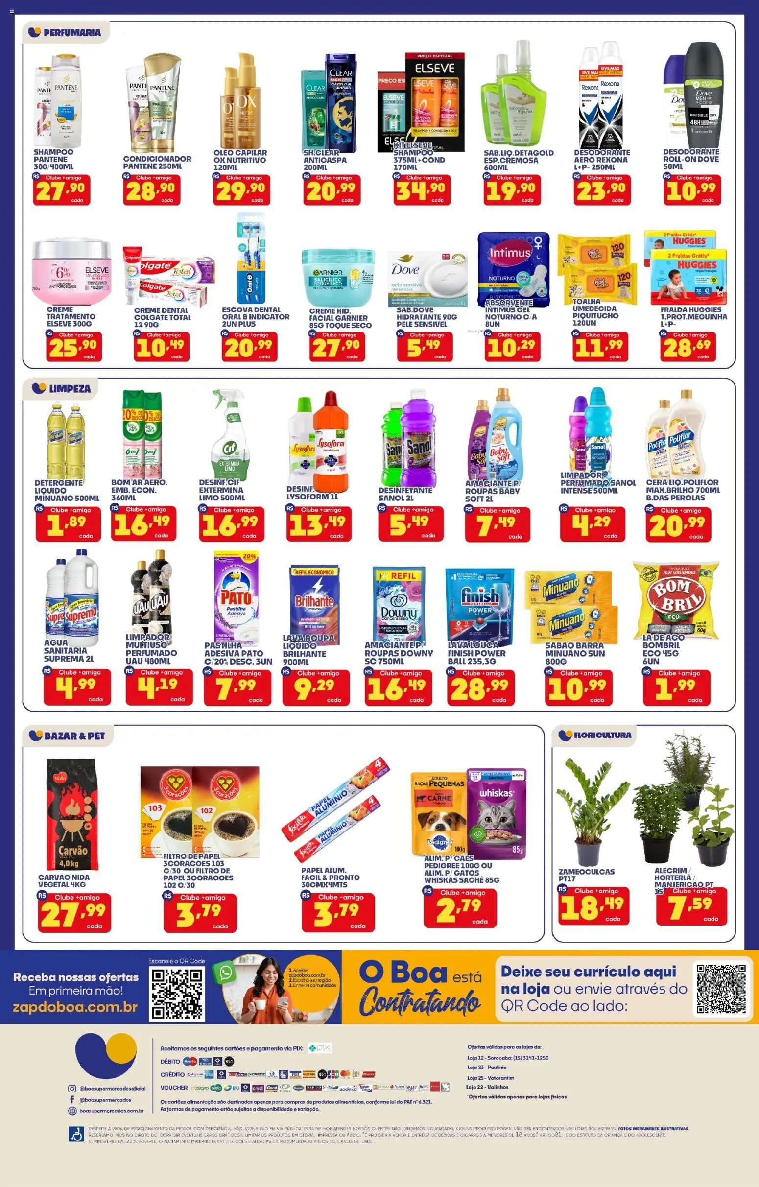Boa Supermercados Folheto - válido de 30/07/2026 | Página: 4 | Produtos: Sabão, Detergente, Dove, Amaciante