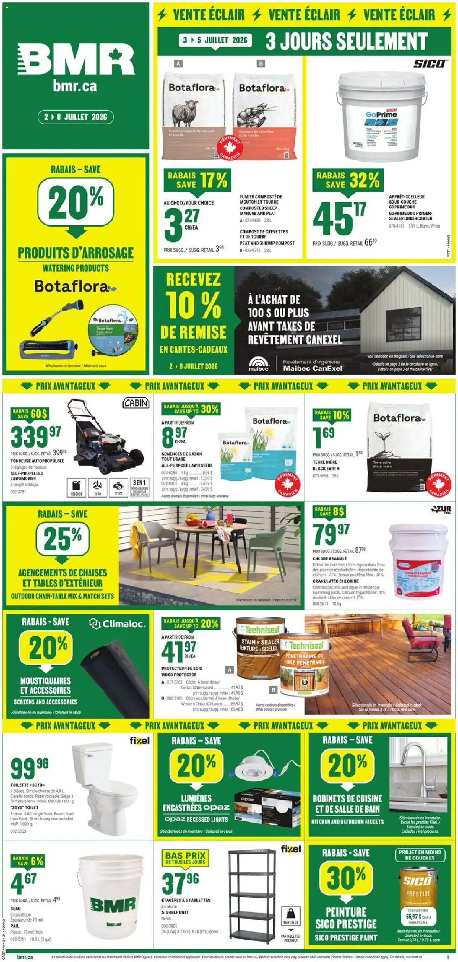 BMR flyer valid from Jul 2, 2026 | Page: 1