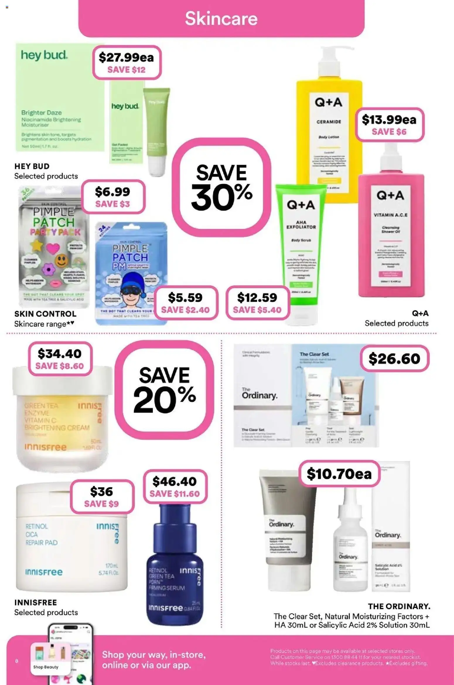 Priceline Pharmacy catalogue Stepney - 10/09/2026 > weekly / monthly specials | Page: 8 | Products: Moisturiser, Cream, Green tea, Body lotion