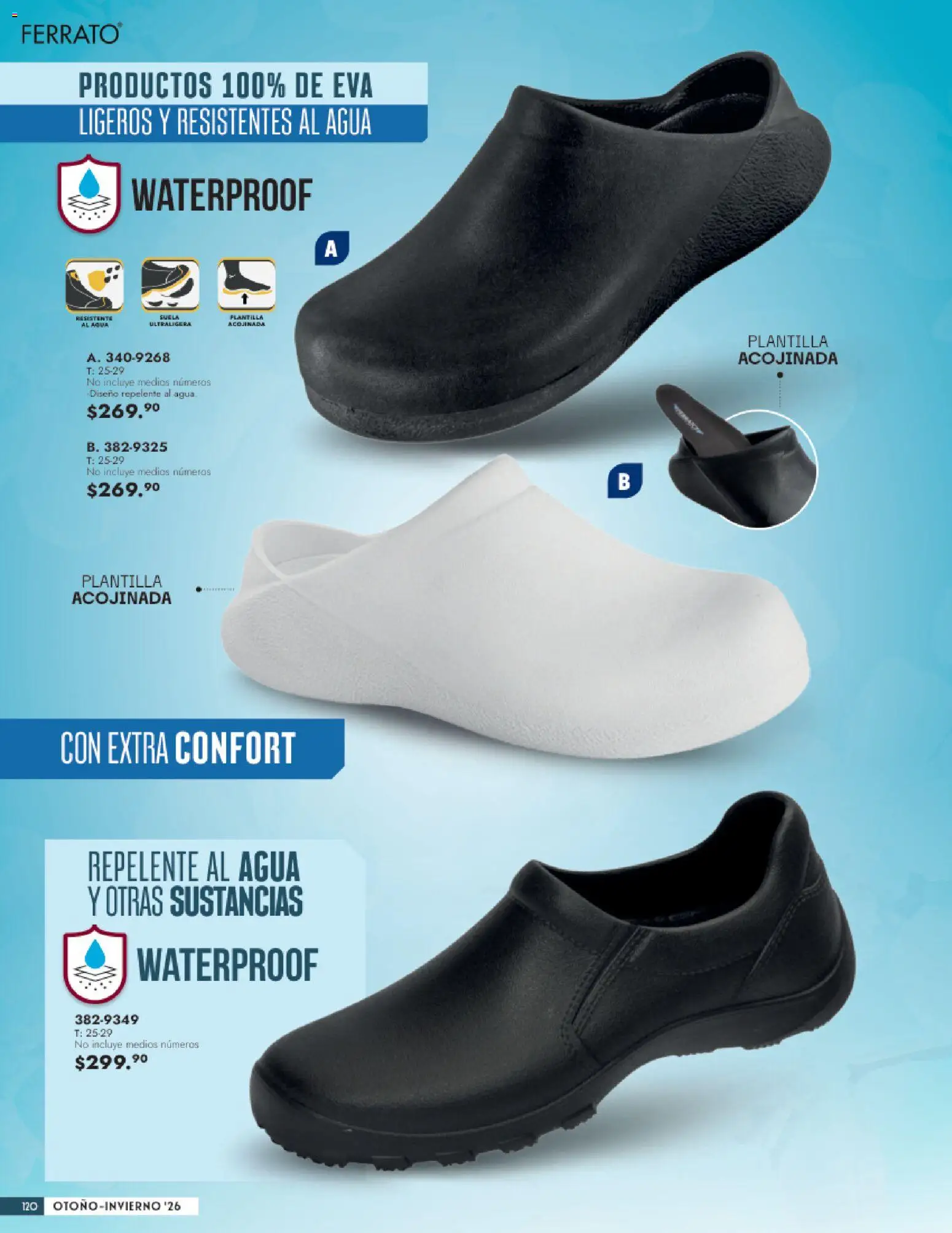 Nuevas ofertas de Andrea válidas en toda la República Mexicana desde el 23/08/2026. ¡Encuentra las mejores ofertas en Andrea catálogo Calzado Caballero! | Página: 120 | Productos: Agua, Repelente