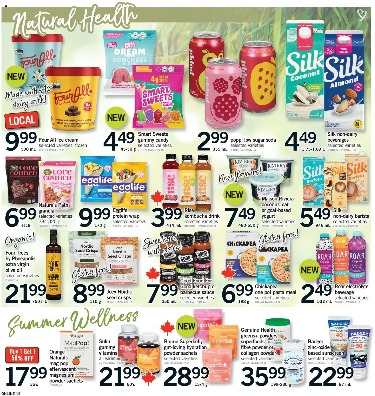 Fortinos flyer valid from 18.06.2026 | Page: 18 | Products: Ketchup, Ice cream, Sunscreen, Milk