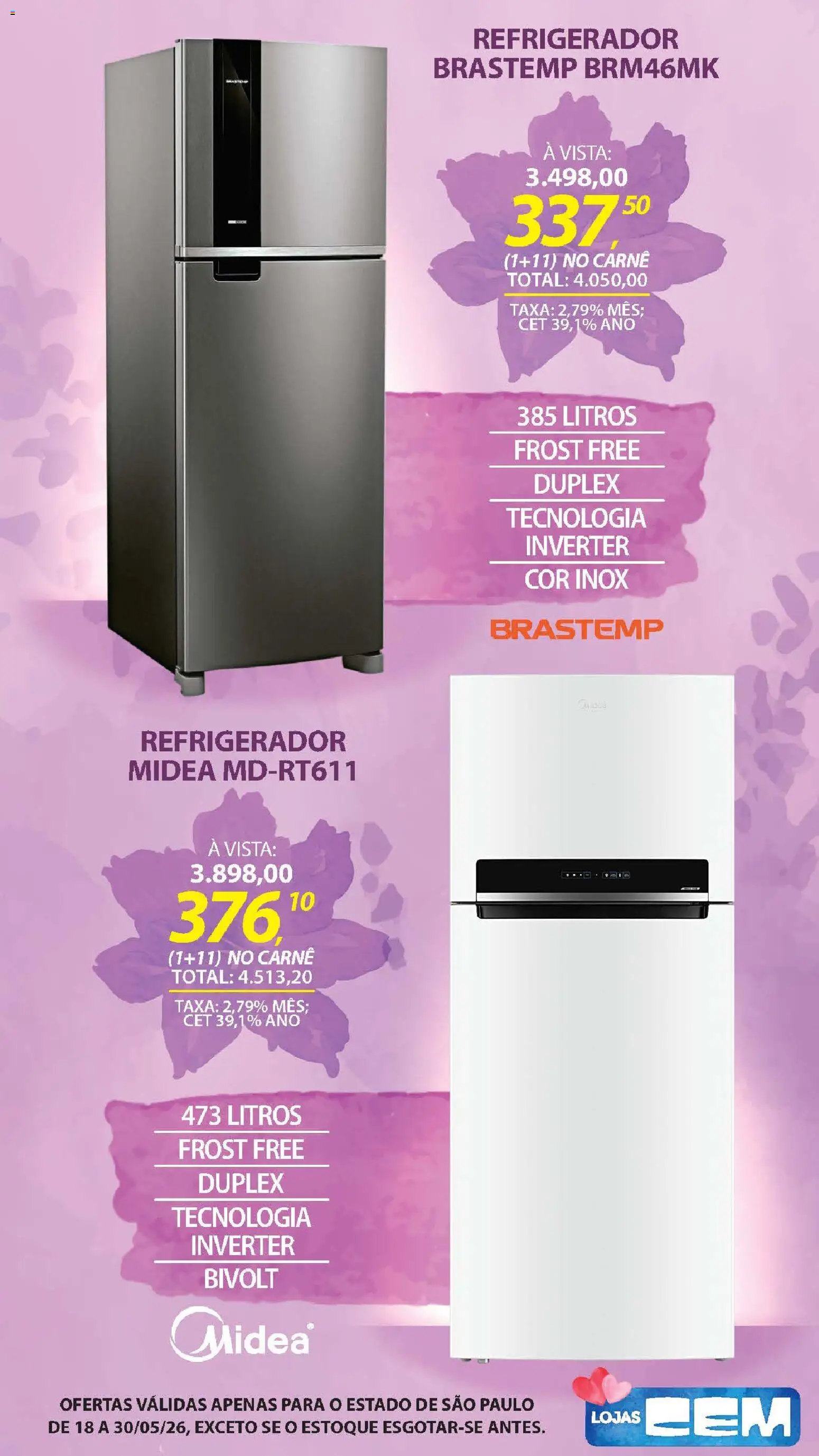Lojas Cem - Ofertas atuais de 18/05/2026 ? Não perca as melhores promoções! | Brasil