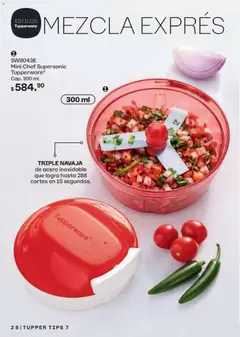 Vista previa de Tupperware catálogo, nuevo folleto de la tienda, válido en México a partir del 15.06.2026 | Página: 28 | Productos: Navaja, Tupper
