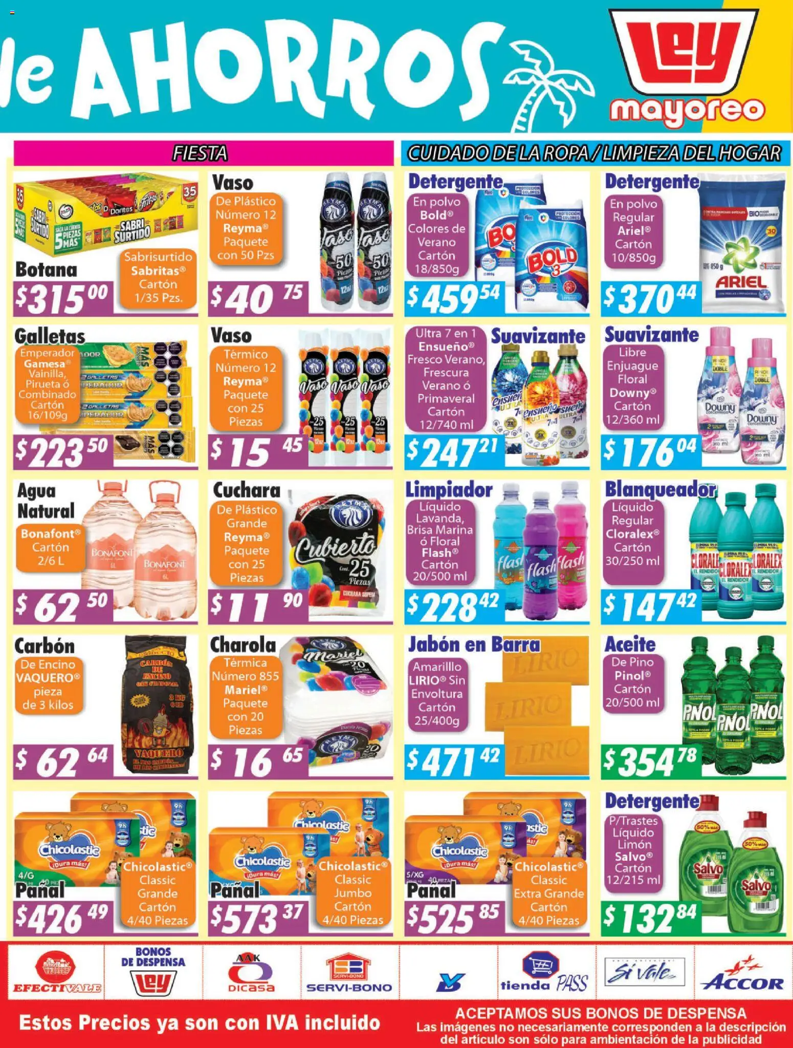 Nuevas ofertas de Casa Ley válidas en toda la República Mexicana desde el 10/08/2026. ¡Encuentra las mejores ofertas en Casa Ley folleto Frontera! | Página: 6 | Productos: Aceite, Suavizante, Ropa, Cuchara