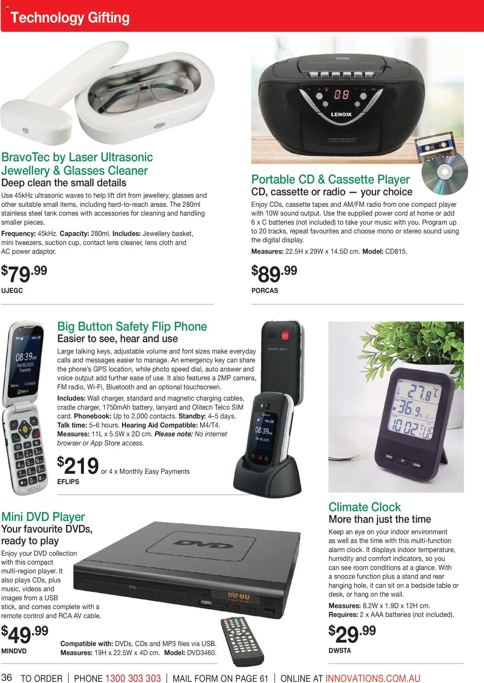 Innovations catalogue - valid from 23/09/2026 | Page: 36 | Products: Table, Jewellery, Player, Stereo