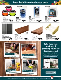 Preview of Bunnings catalogue - valid from 09/09/2026 | Page: 15 | Products: Oil, Decking, Calculator