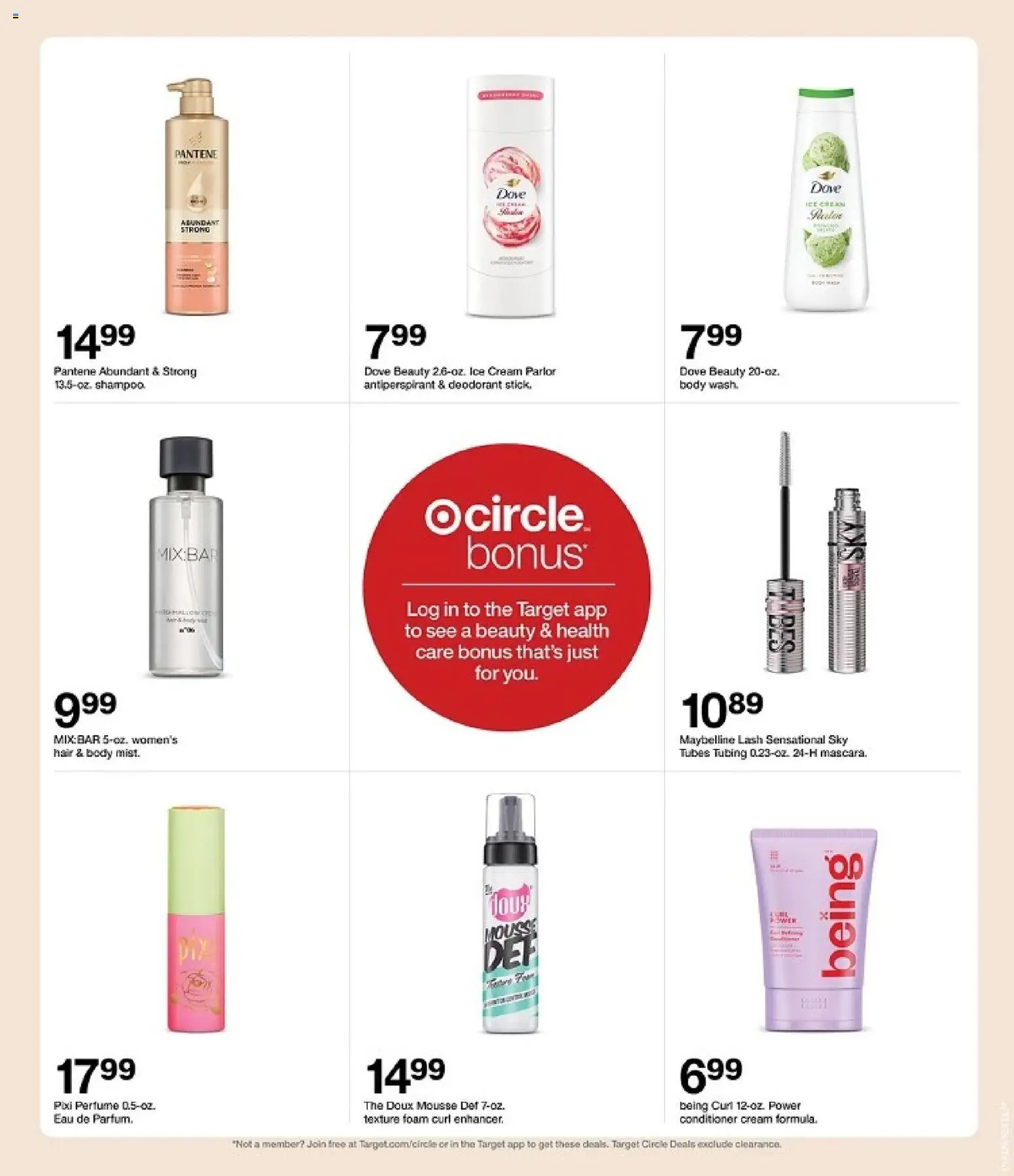 Target Weekly Ad - valid from 08/02/2026 | Page: 33 | Products: Conditioner, Deodorant, Cream, Ice cream