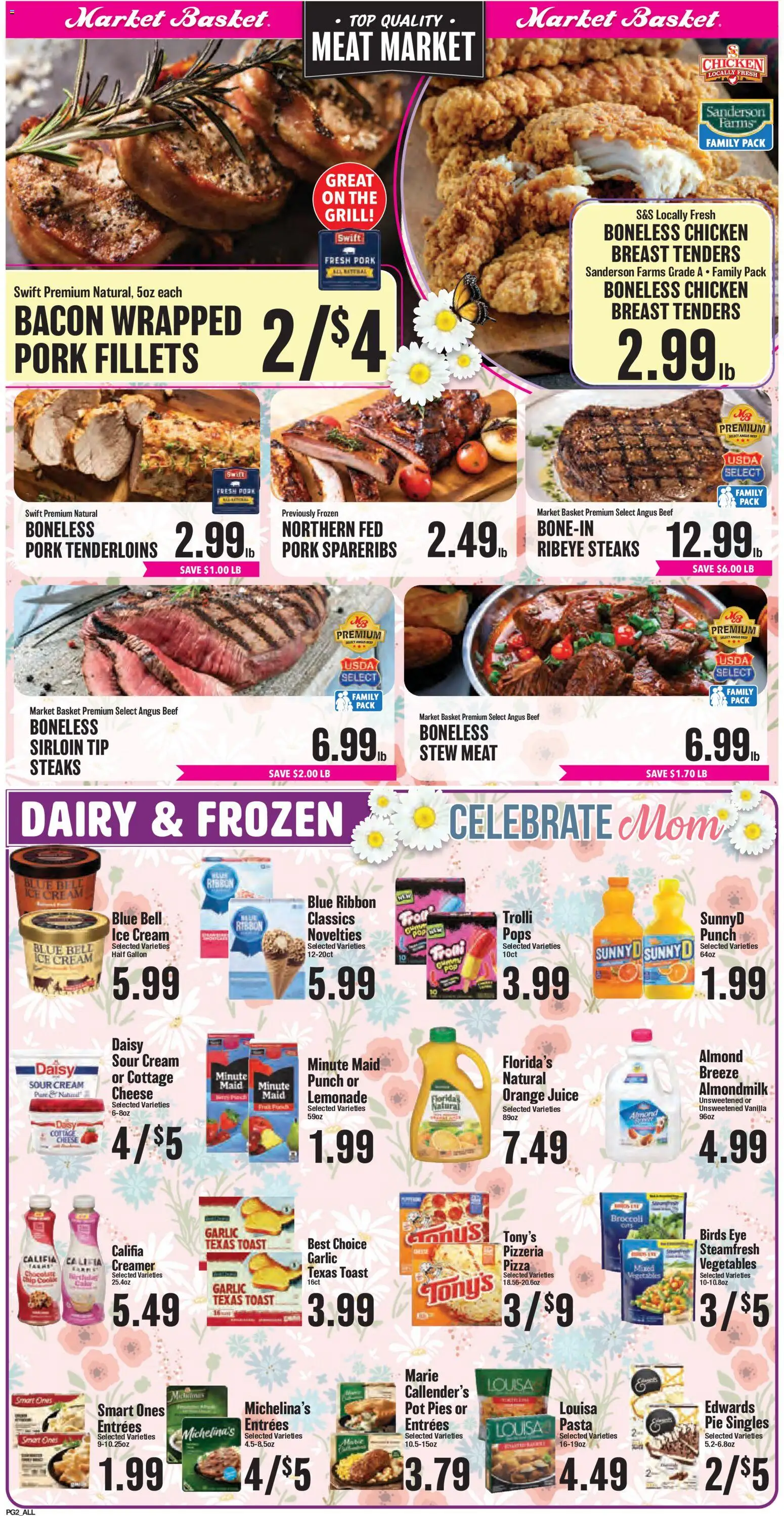 Market Basket Weekly Ad - valid from 06.05.2026 | Page: 2 | Products: Broccoli, Cream, Ice cream, Vegetables