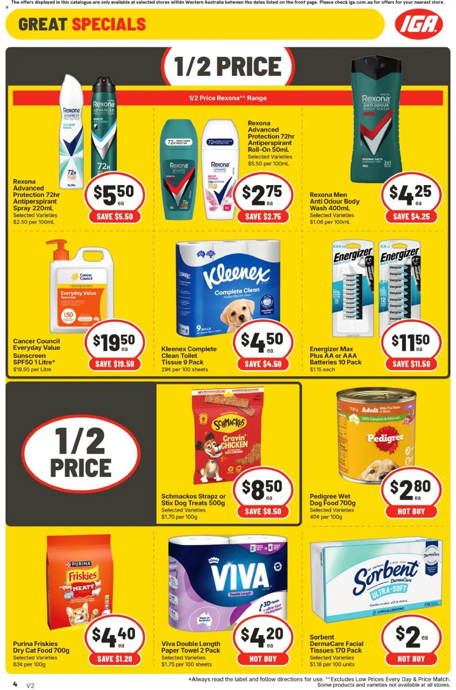 IGA catalogue - valid from 30/09/2026 | Page: 13 | Products: Food, Toilet, Antiperspirant, Batteries