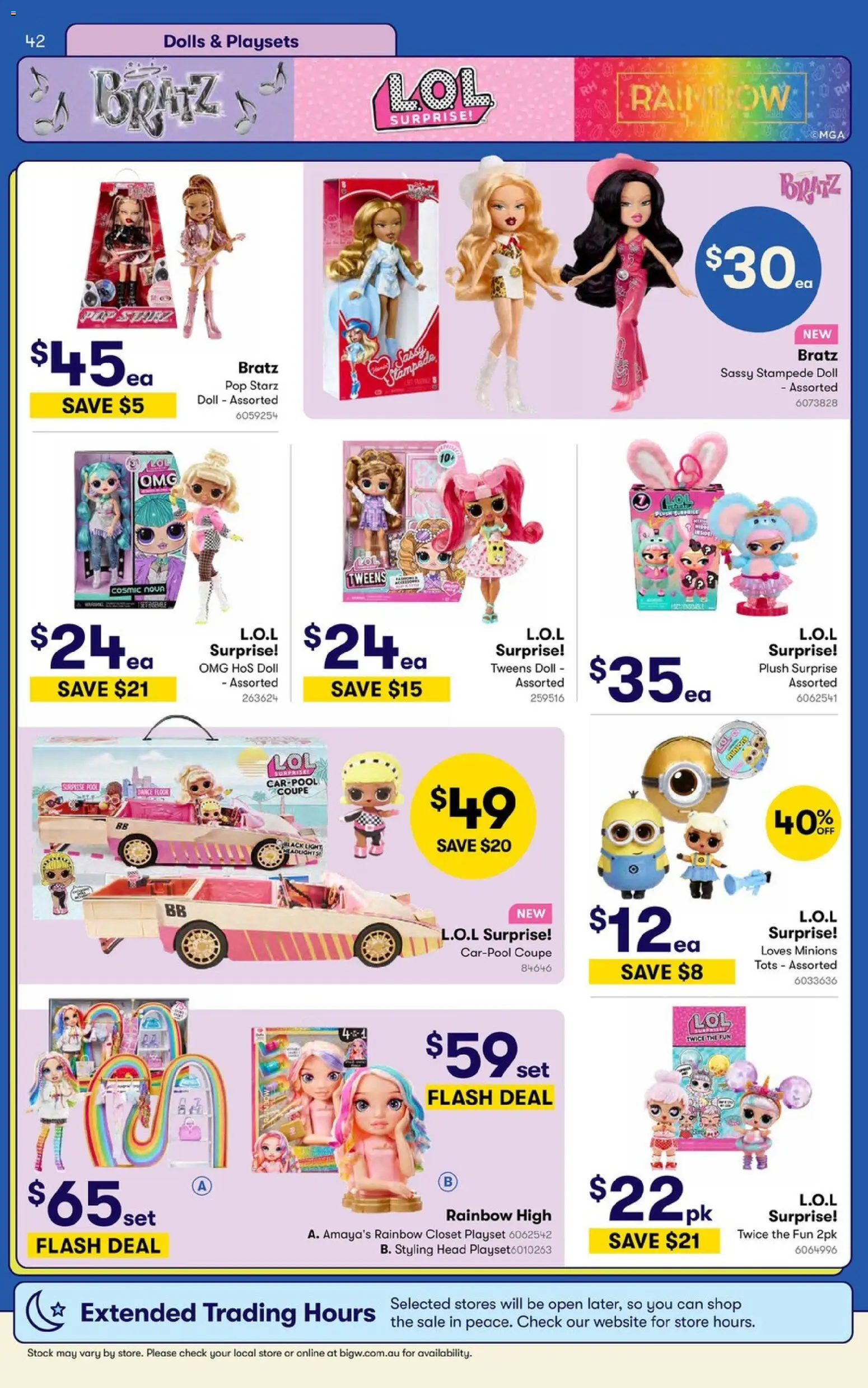 Big W catalogue - valid from 09.06.2026 | Page: 42 | Products: Closet, Light, Dance