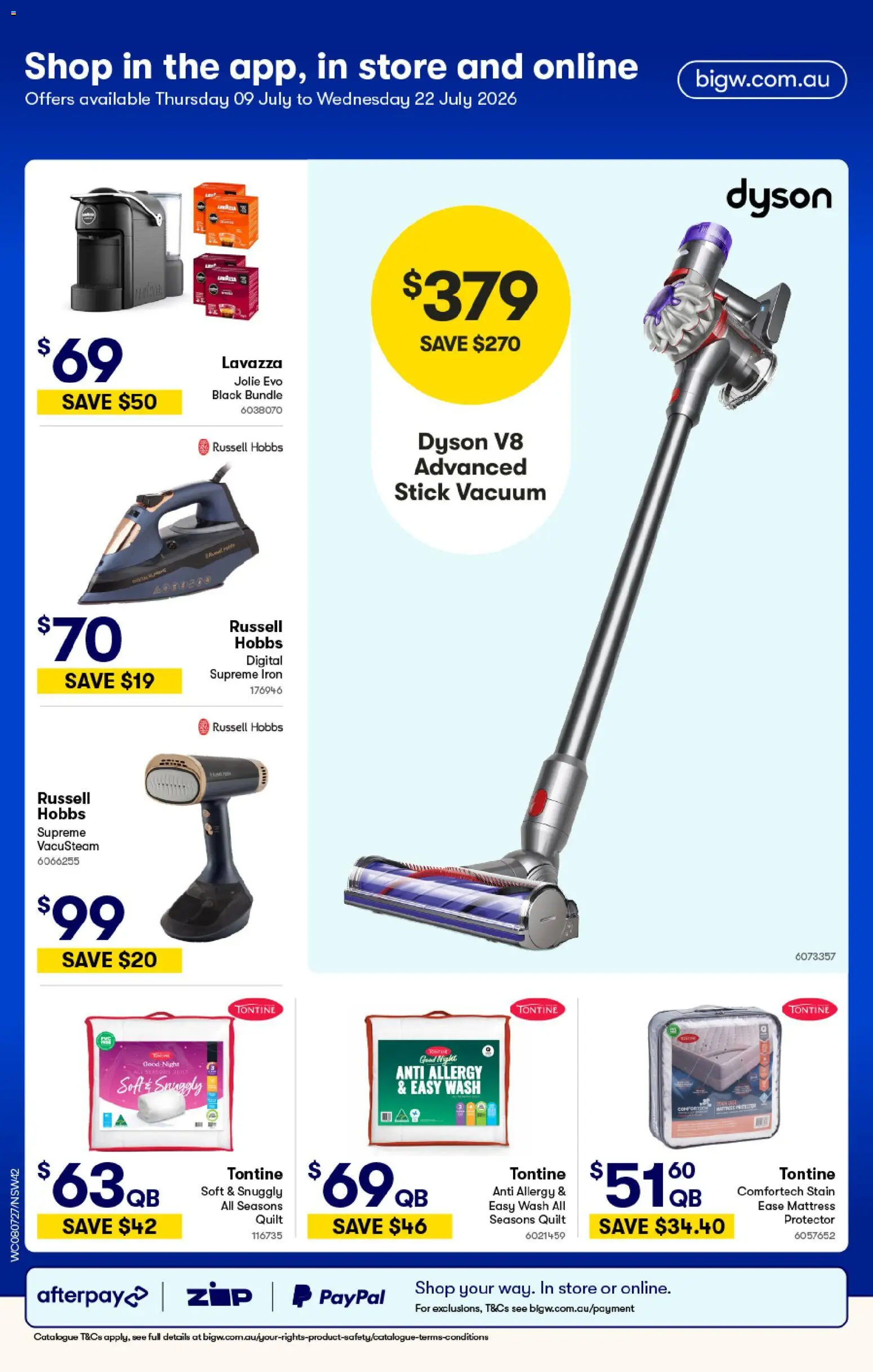 Woolworths catalogue - valid from 08/07/2026 | Page: 42 | Products: Digital, Iron, Mattress, Allergy