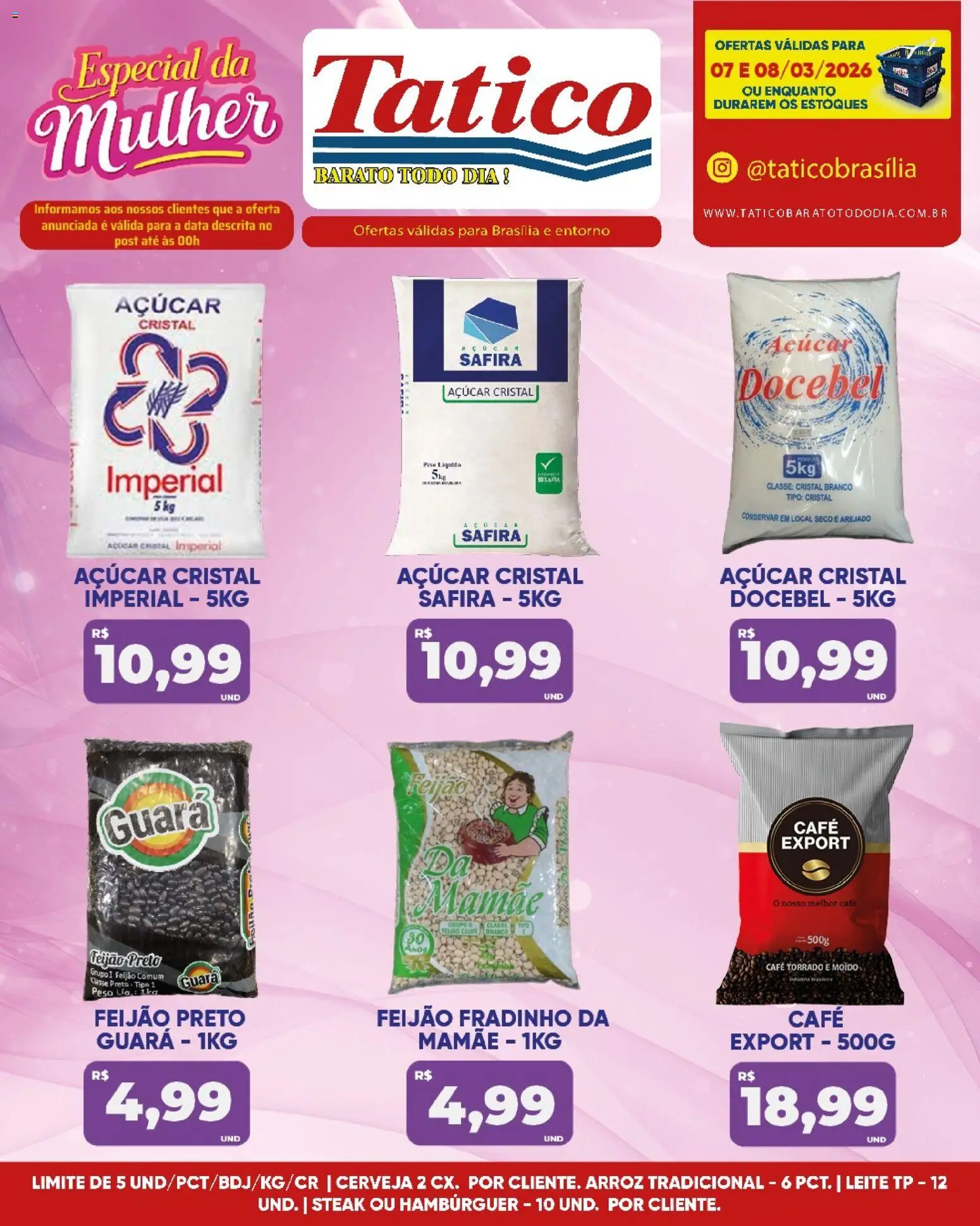 Tatico Folheto - válido de 09.03.2026 | Página: 16 | Produtos: Feijão, Leite, Café, Hambúrguer