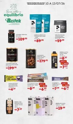 Bistek Supermercados ofertas Bem Estar E Equílibrio - Pré-Visualização do folheto da loja Bistek Supermercados, válido de 10/07/2026 | Página: 1