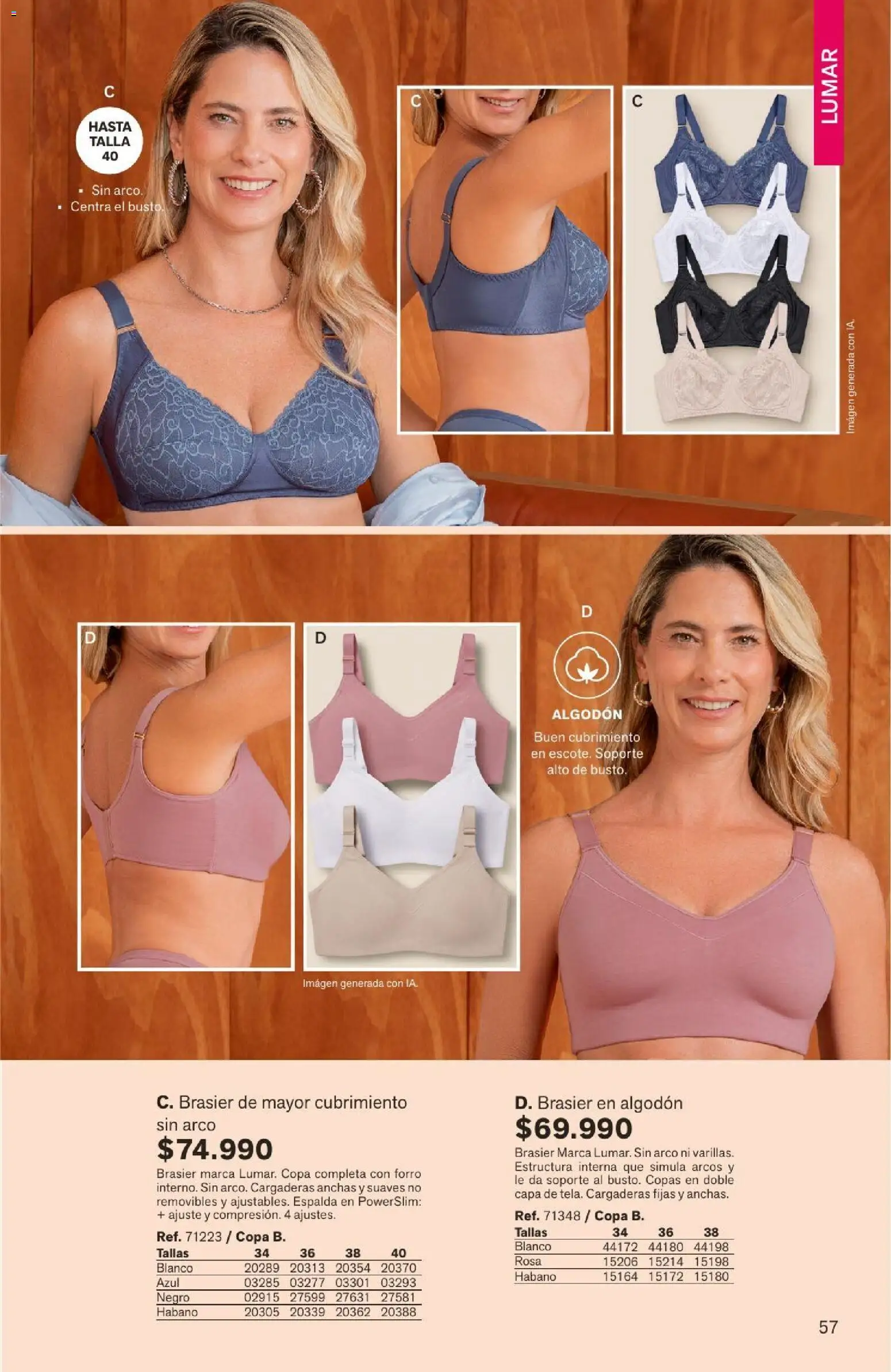 Leonisa revista - valida desde el 04/08/2026 | Página: 57 | Productos: Algodón, Brasier