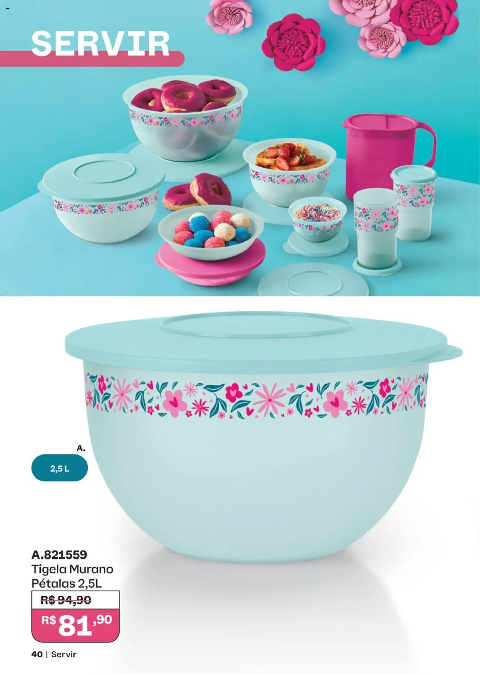 Tupperware Folheto - válido de 01/08/2026 | Página: 40 | Produtos: Tigela