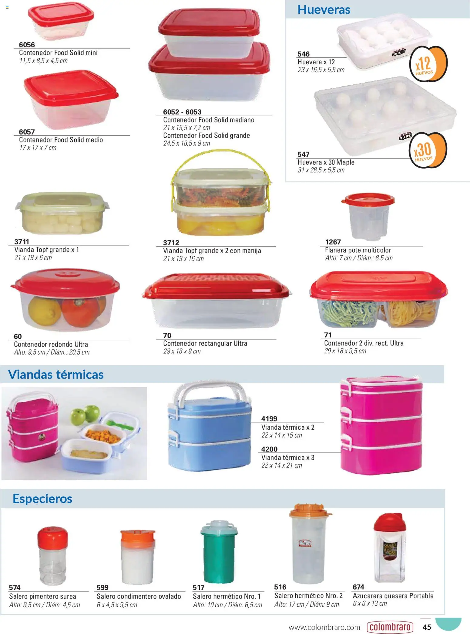 Colombraro catálogo │ válido desde el 26.01.2026 | Página: 45 | Productos: Azucarera, Térmica, Huevos, Vianda