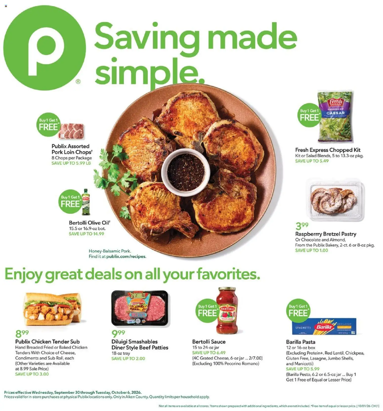 Publix Weekly Ad - valid from 09/30/2026 | Page: 1