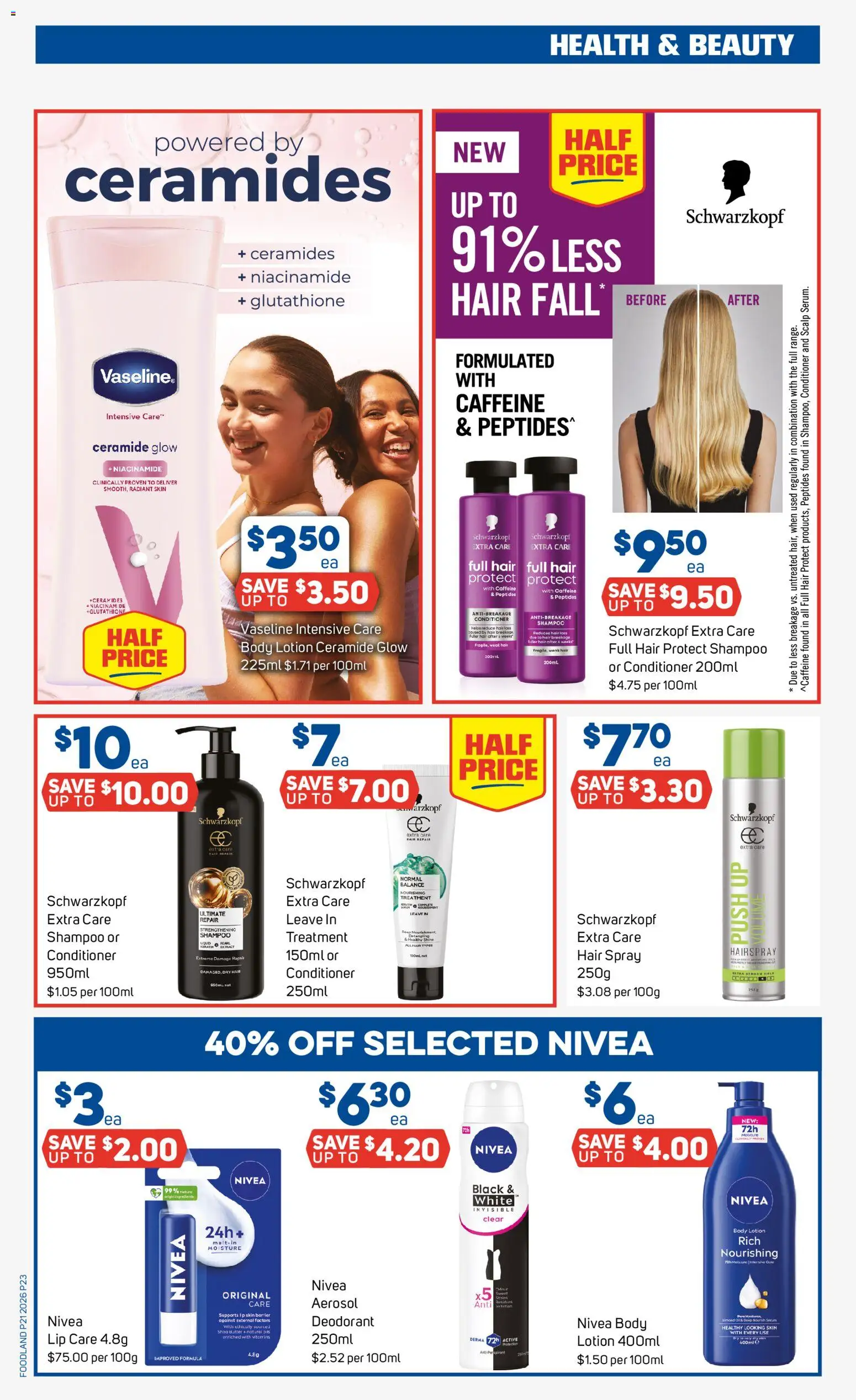 Foodland catalogue - valid from 20.05.2026 | Page: 23 | Products: Shampoo, Lip care, Treatment, Vaseline