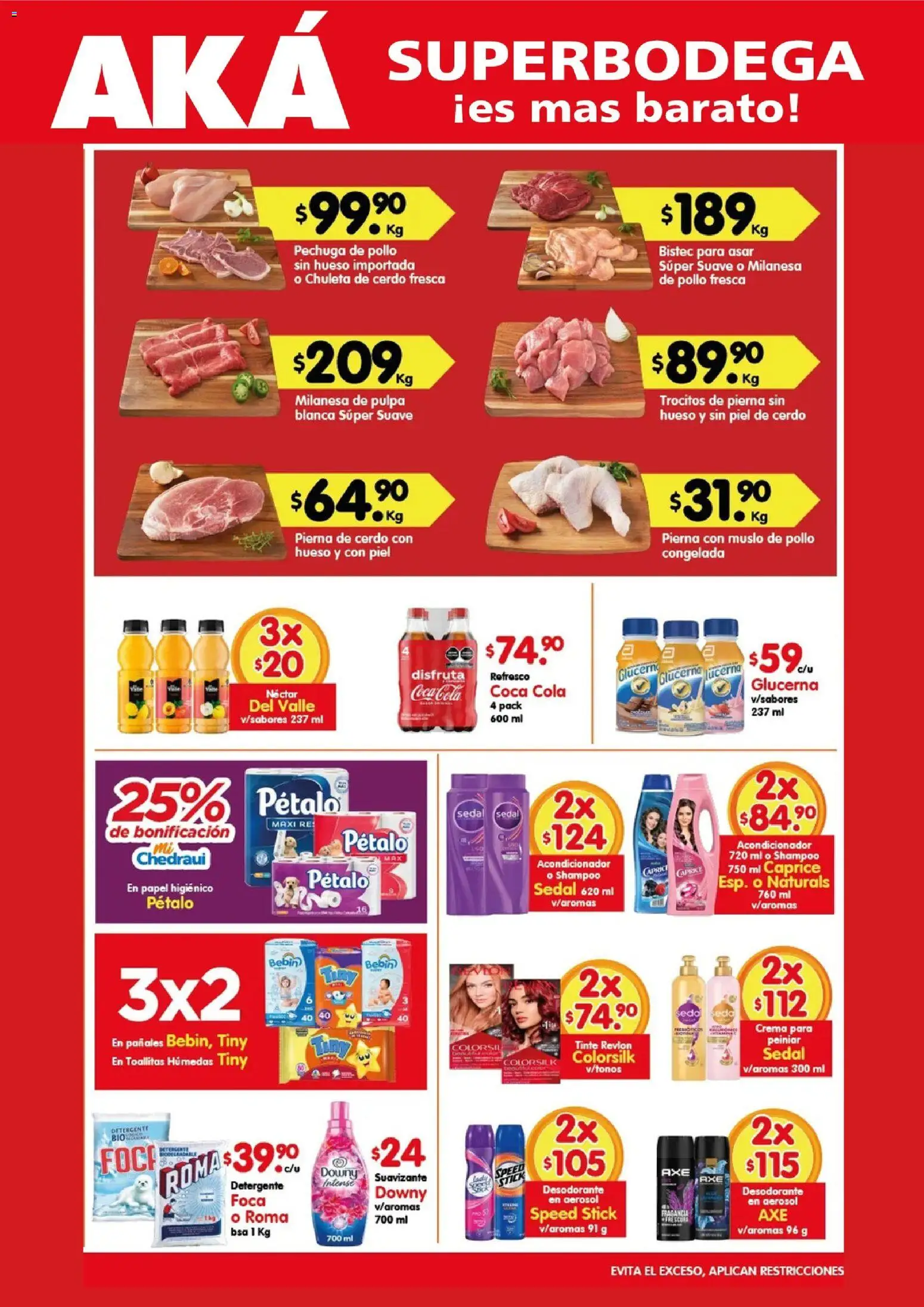 Nuevas ofertas de Arteli válidas en toda la República Mexicana desde el 04/09/2026. ¡Encuentra las mejores ofertas en Arteli folleto Carnita Asada Aká Superbodegas! | Página: 2 | Productos: Pollo, Milanesa, Crema, Acondicionador