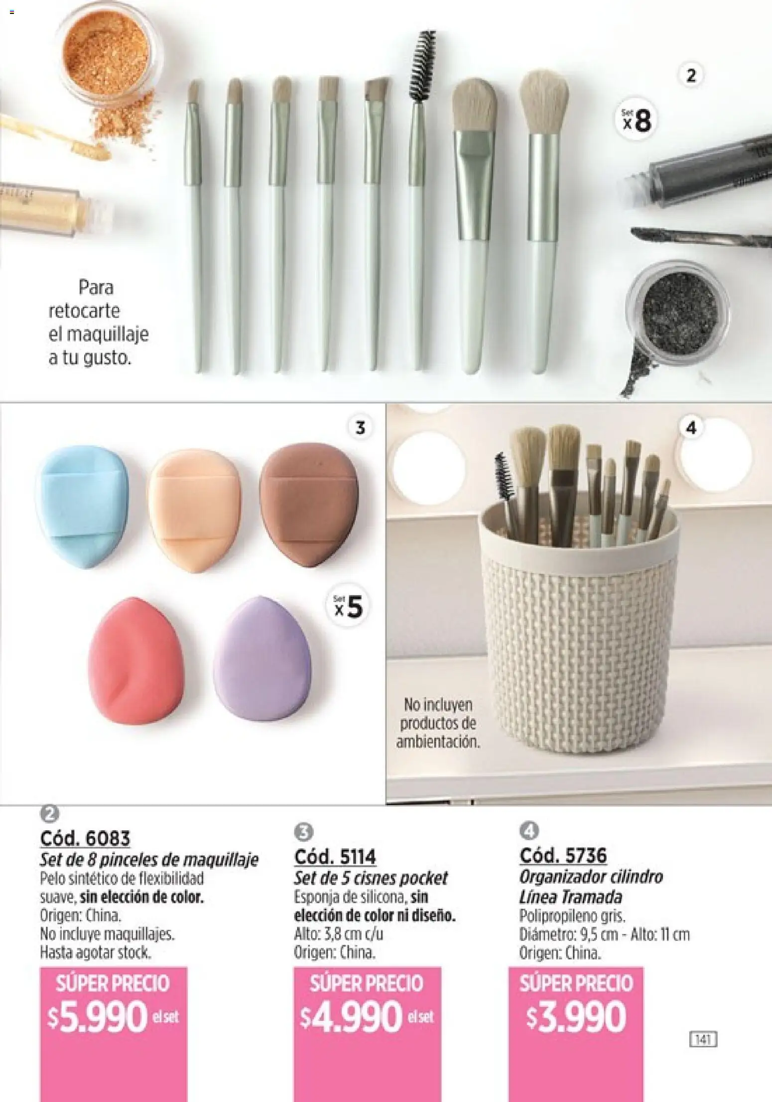 Catálogo Amodil Campaña 4 │ válido desde el 01/03/2026 | Página: 141 | Productos: Organizador, Maquillaje, Esponja