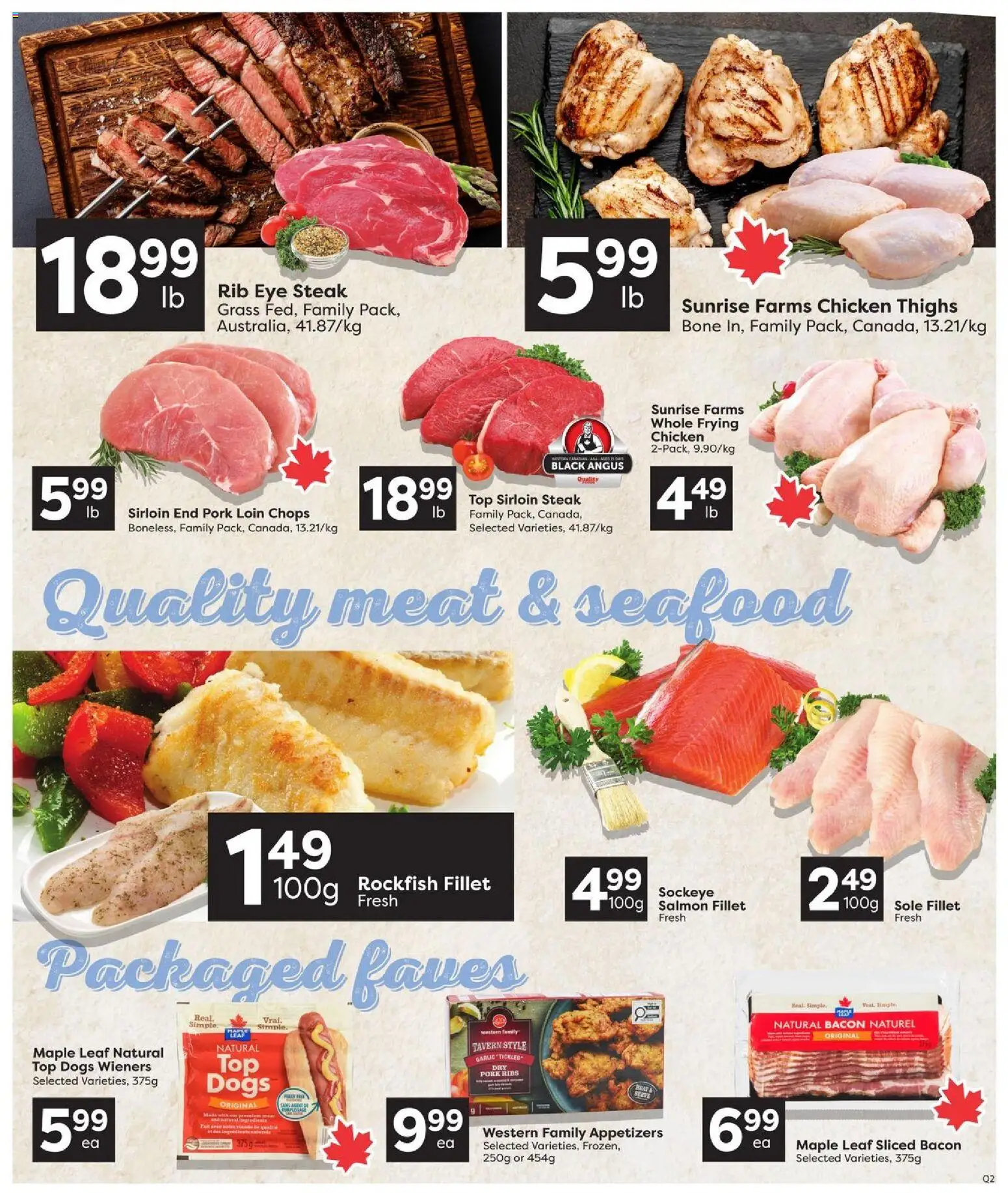 Quality Foods flyer valid from Aug 20, 2026 | Page: 5 | Products: Appetizers, Steak, Garlic, Pork loin