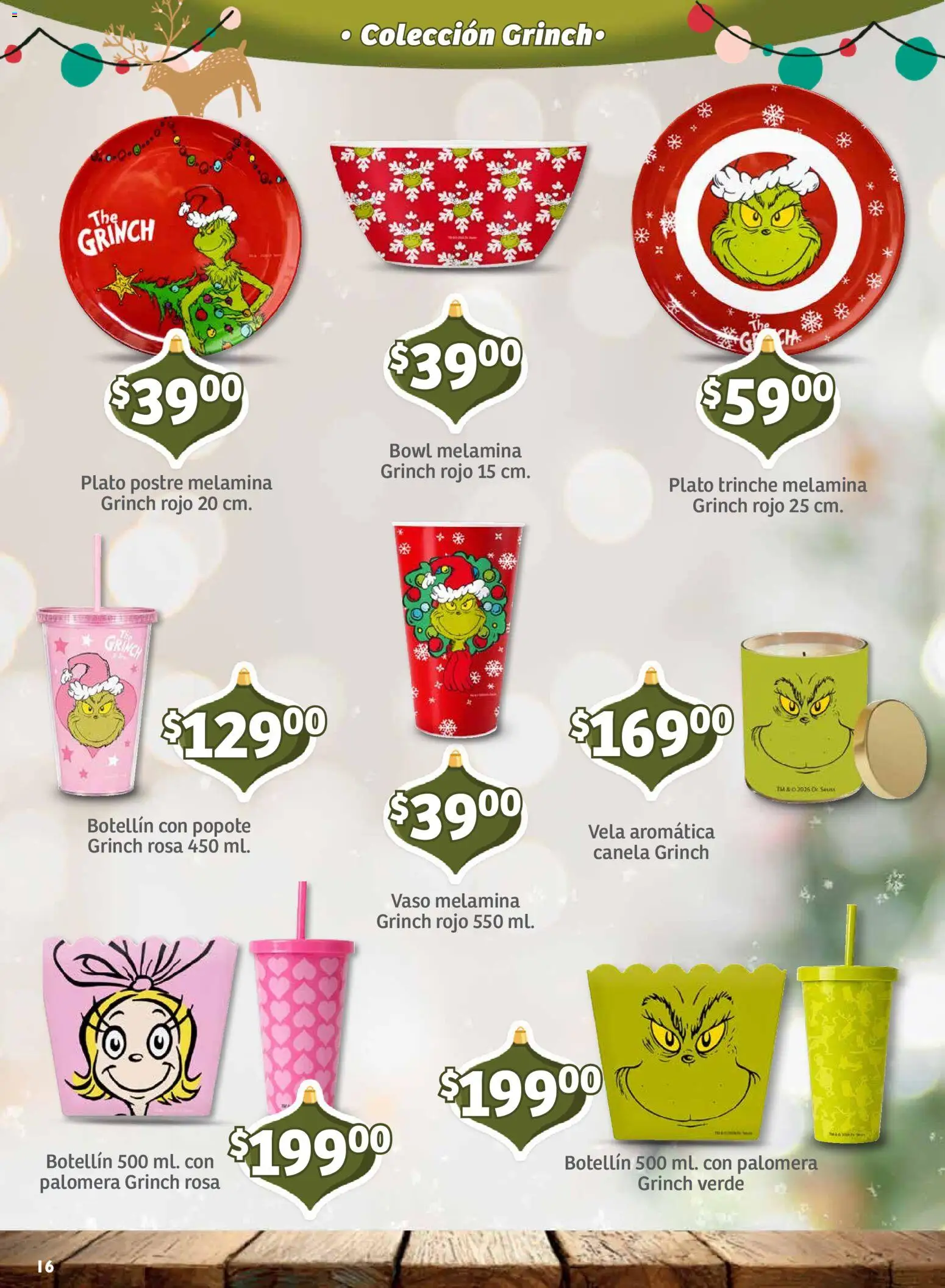 Nuevas ofertas de Soriana válidas en toda la República Mexicana desde el 30/09/2026. ¡Encuentra las mejores ofertas en Soriana folleto Decoración de Navidad Mercado! | Página: 16