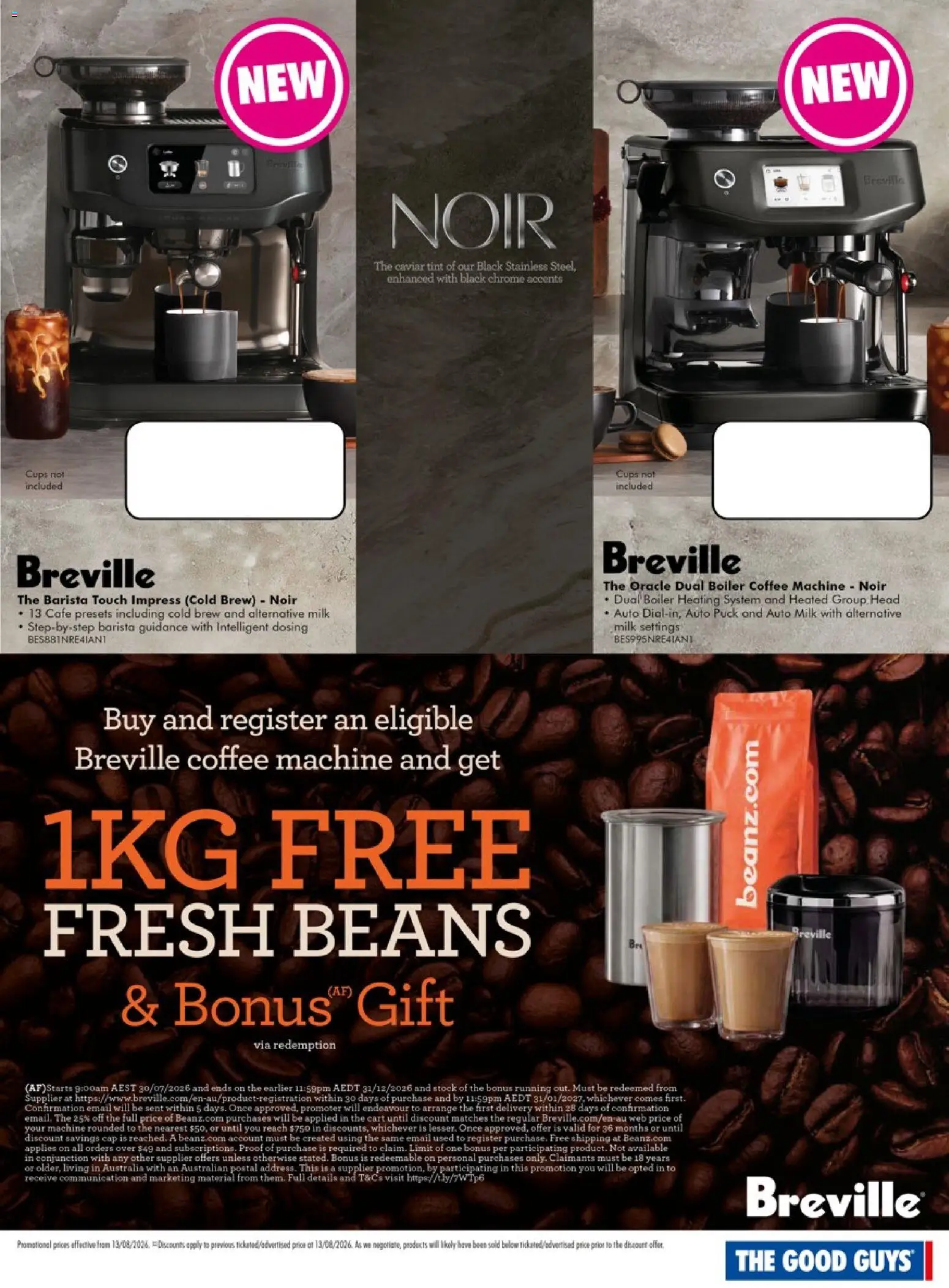 The Good Guys catalogue - valid from 13/08/2026 | Page: 5 | Products: Cups, Cart, Cap, Beans