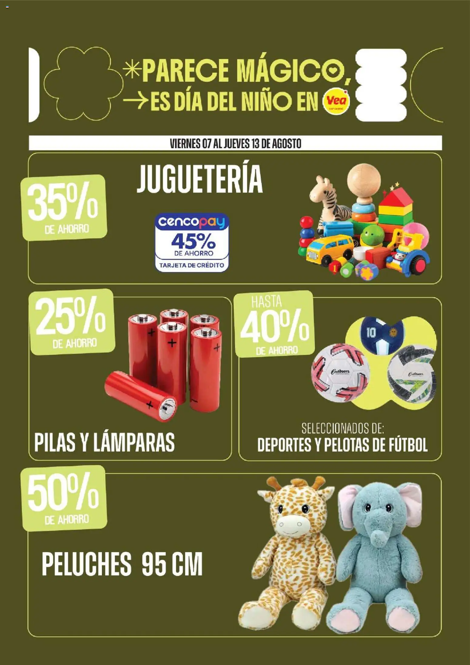 Vea - Especial para tu casa │ válido desde el 07/08/2026 | Página: 3 | Productos: Peluches, Pilas, Lámparas